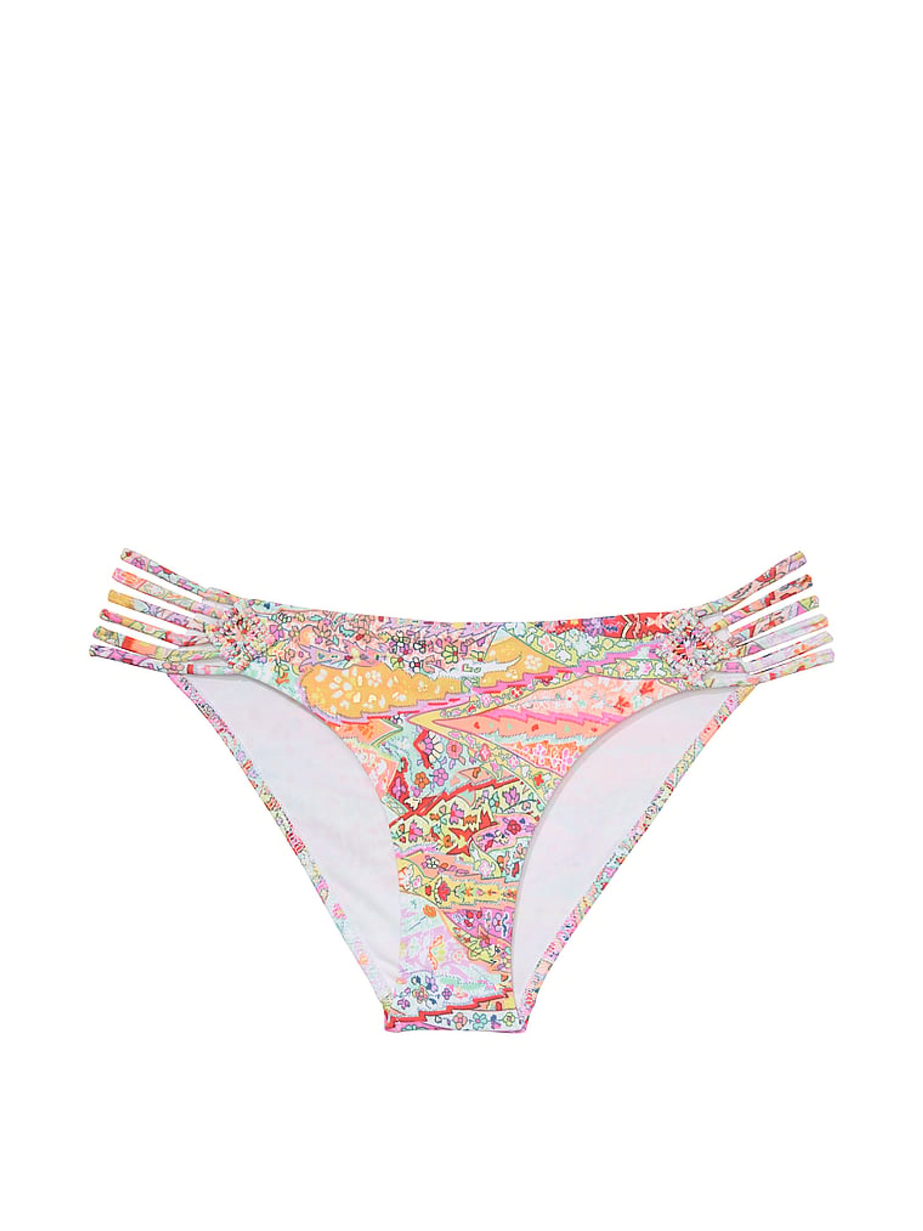 Paisley Pink Cheeky Macrame Bikini Bottom - Image 2 of 2
