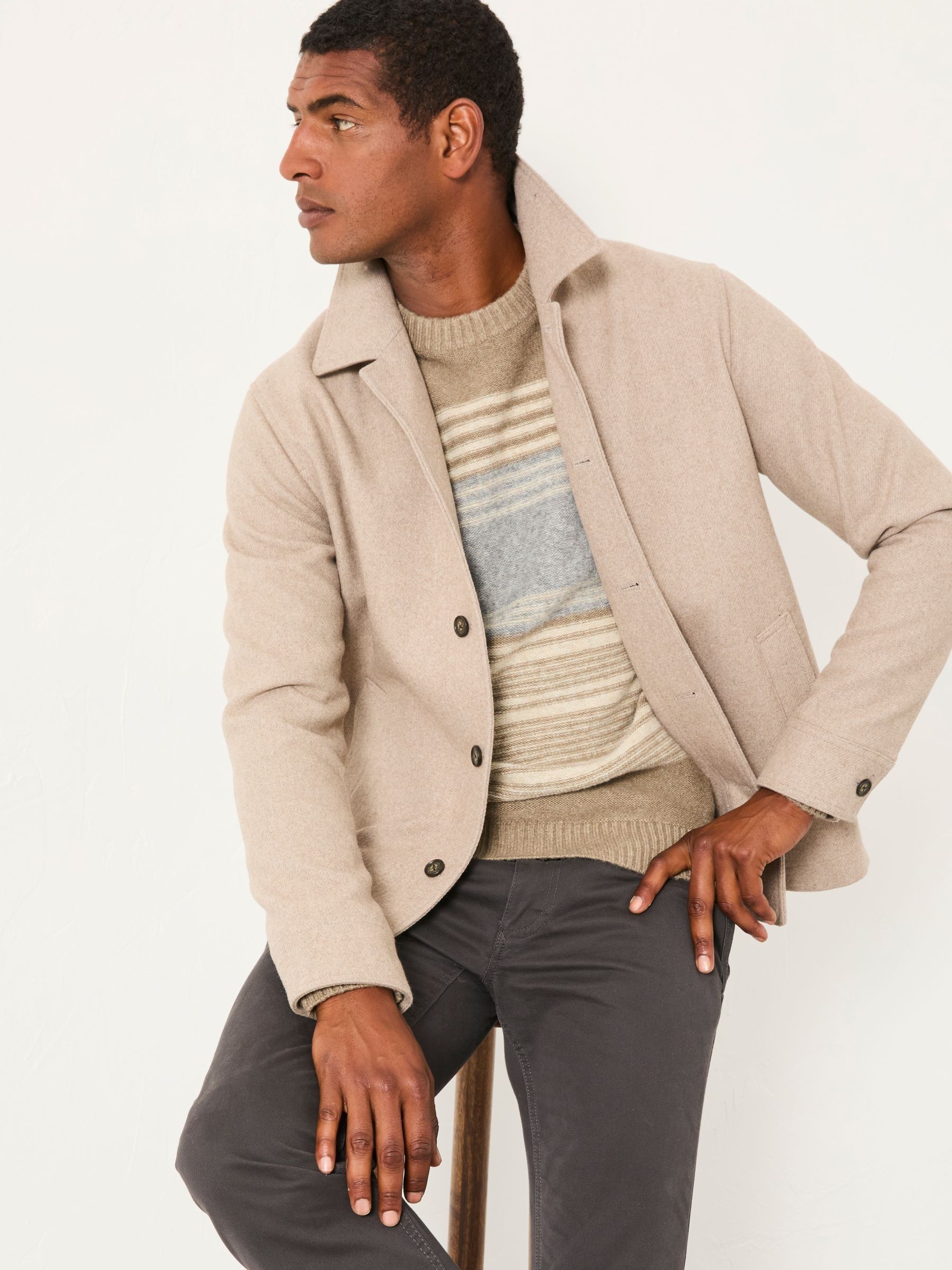 Hadston Natural Wool Mix Jacket | FatFace USA