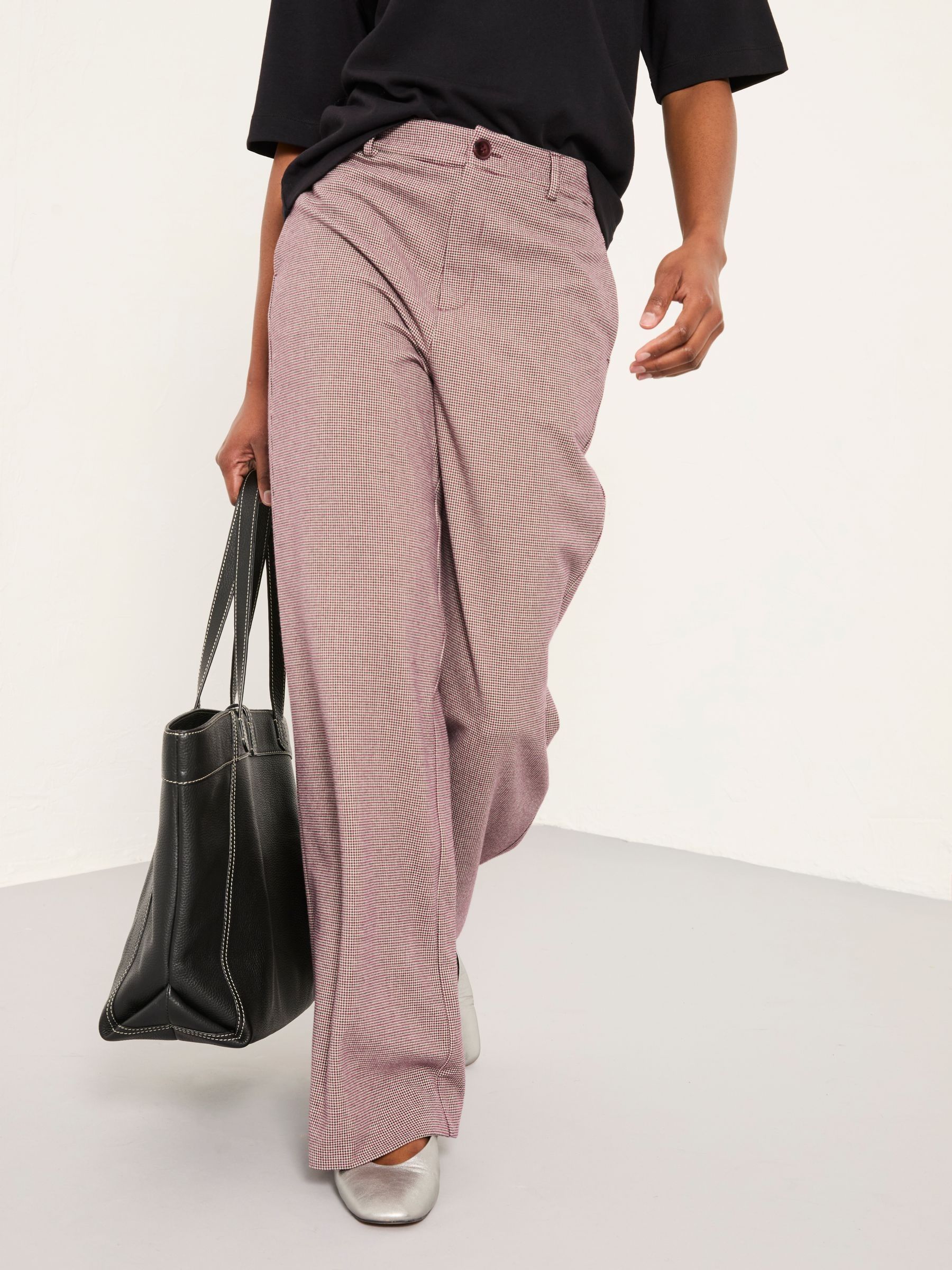 Preseley Purple Wide Leg Trousers - Image 1 of 6
