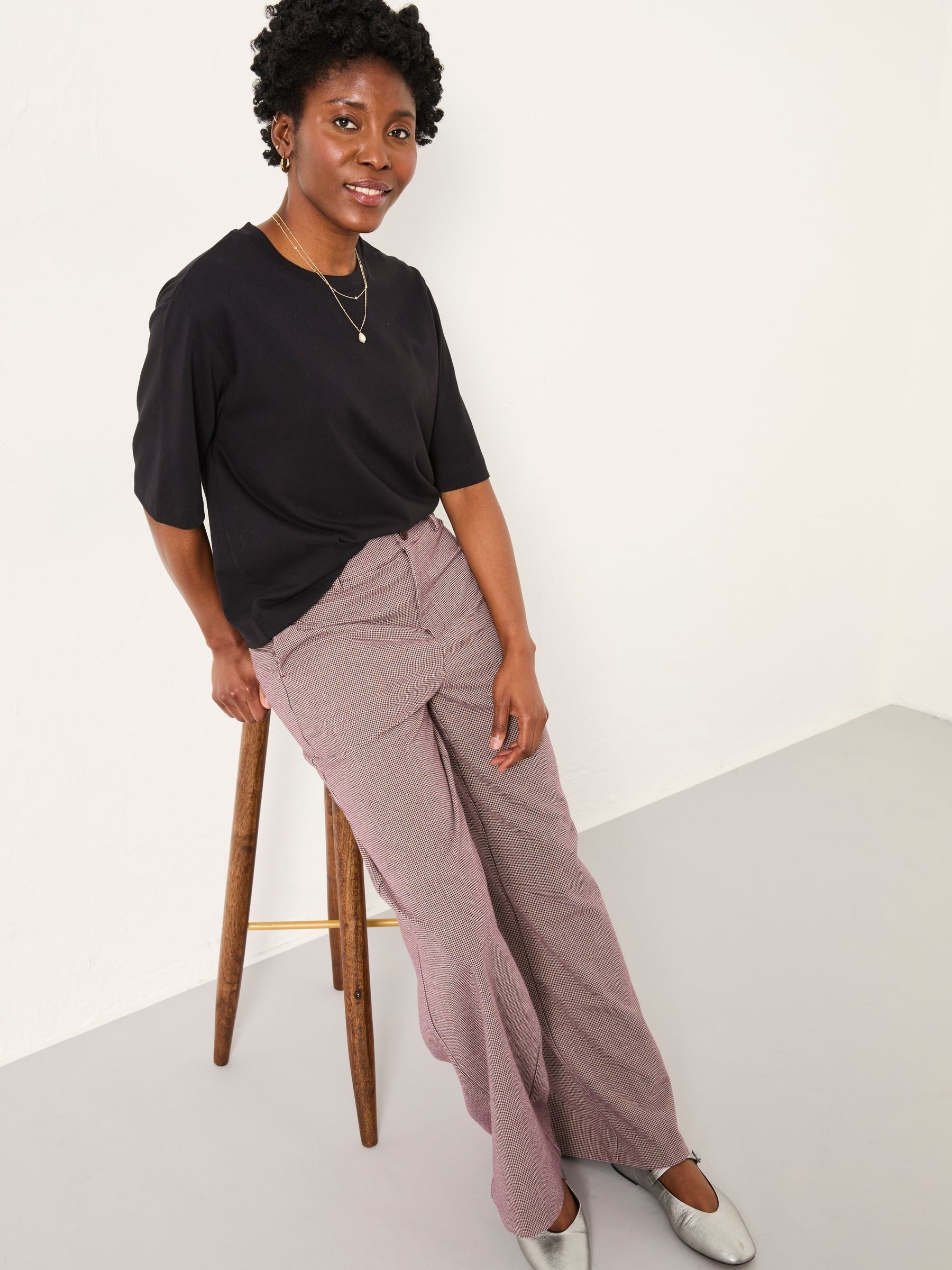 Preseley Purple Wide Leg Trousers - Image 4 of 6