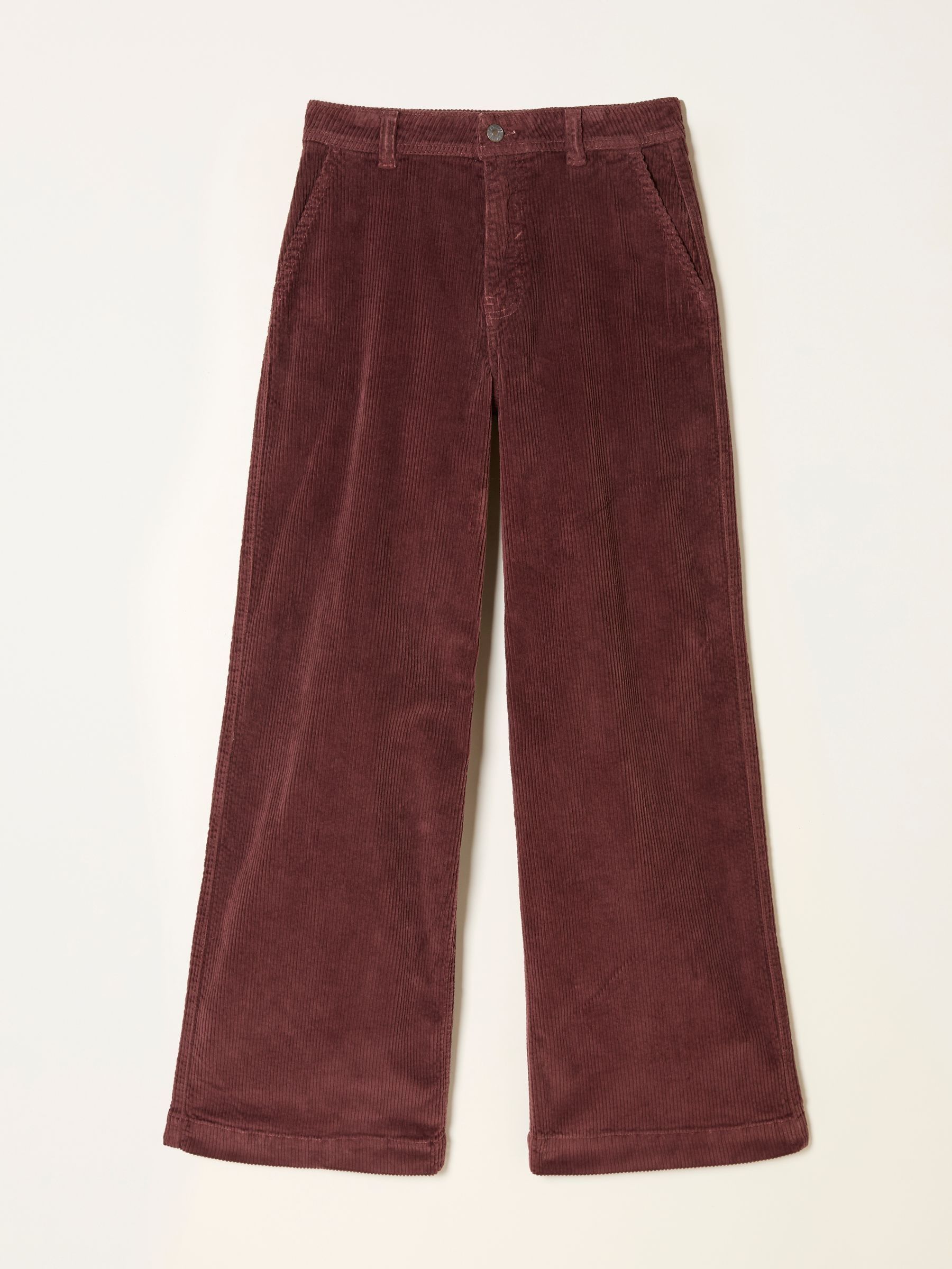 Kendall Chocolate Brown Cord Wide Leg Trouser - Image 6 of 6