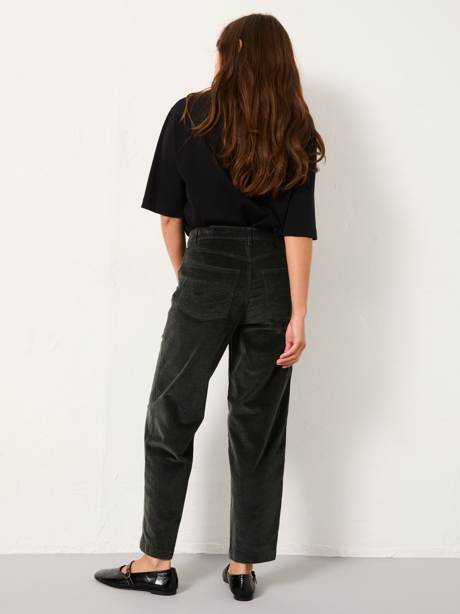 Willow Washed Black Cord Tapered Trouser - Image 2 of 6