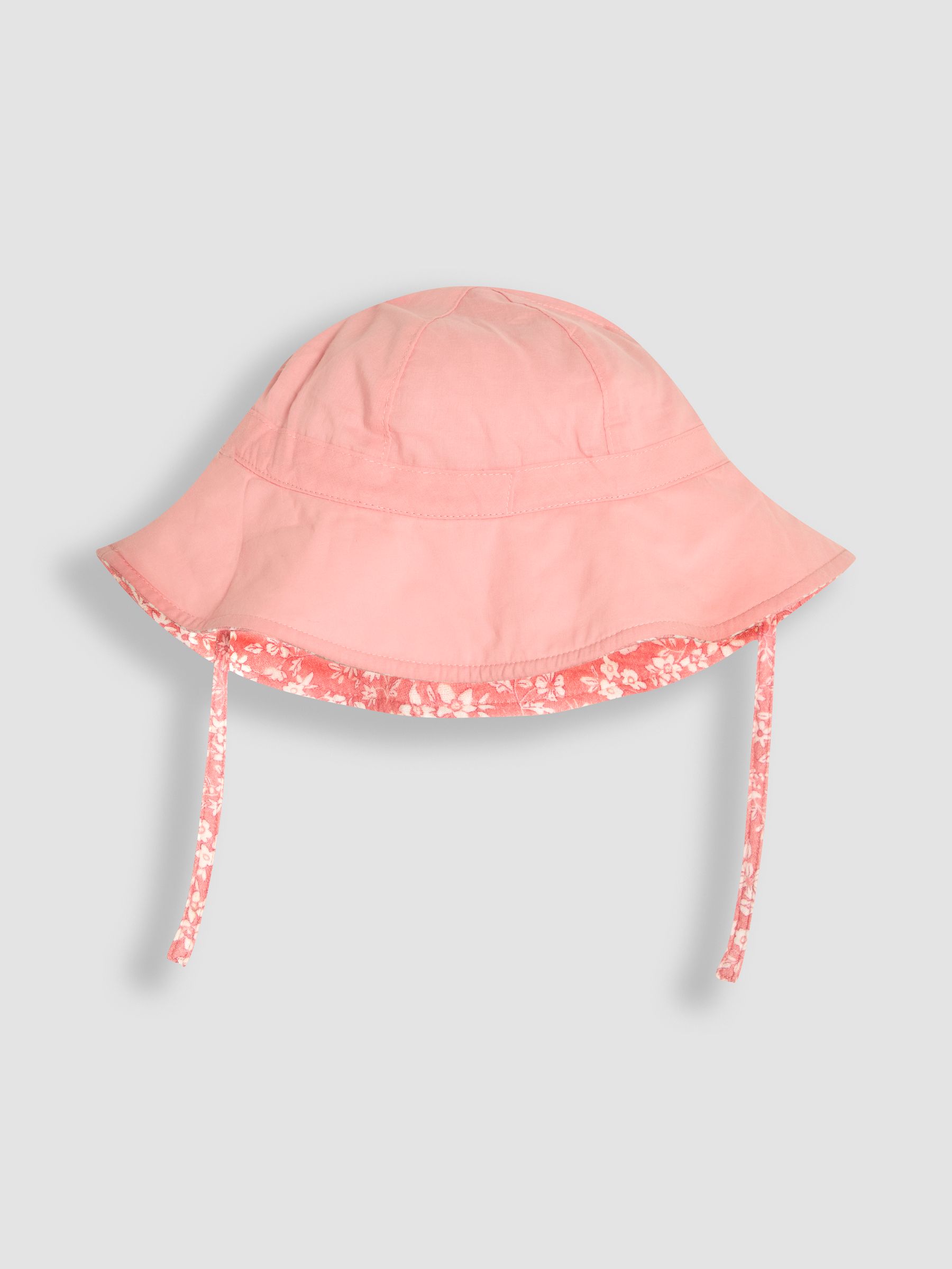 Pink Ditsy Floral Reversible Muslin Sun Hat - Image 2 of 3