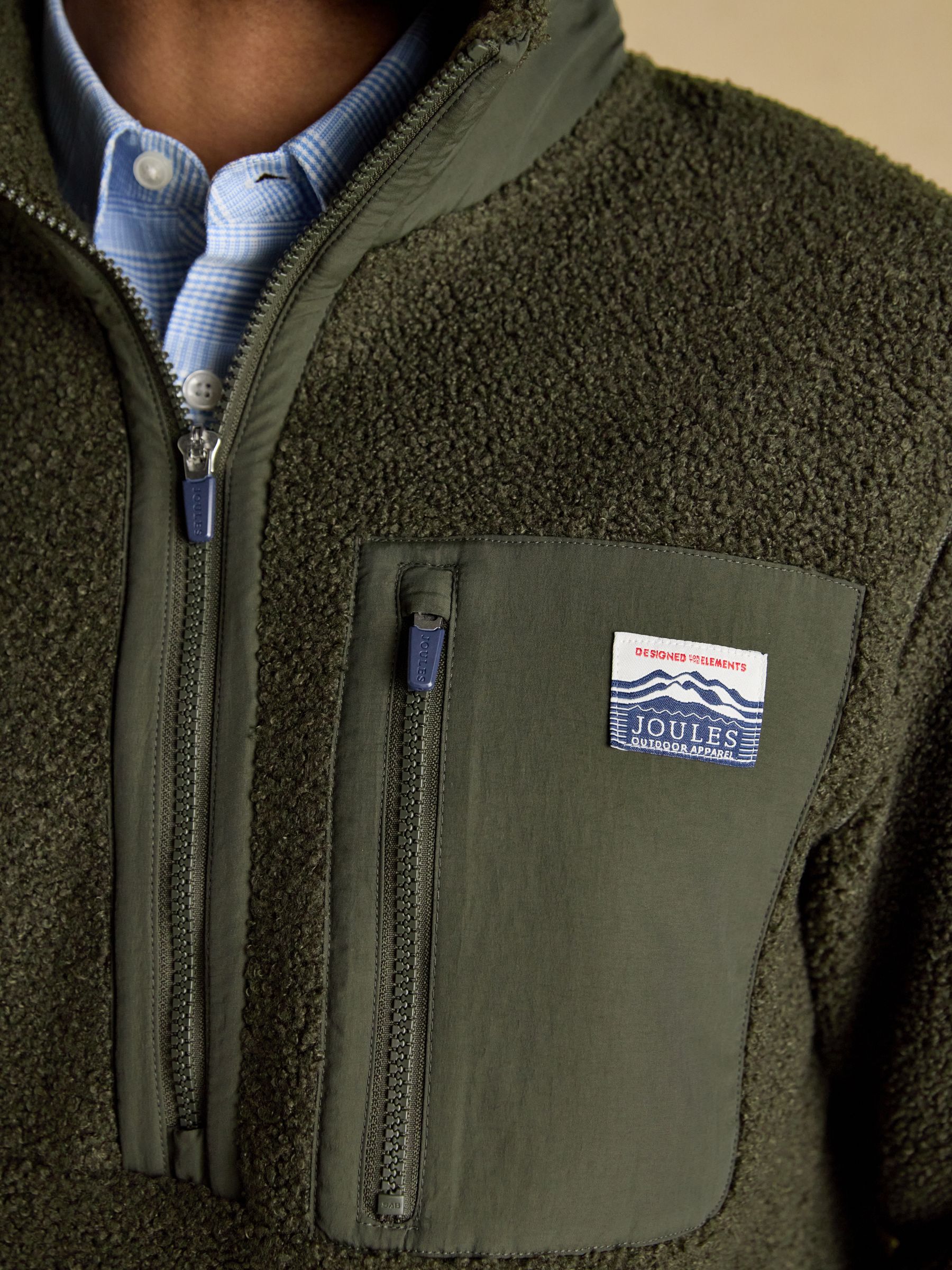 Ashford Green Borg Quarter Zip Fleece - Image 4 of 8