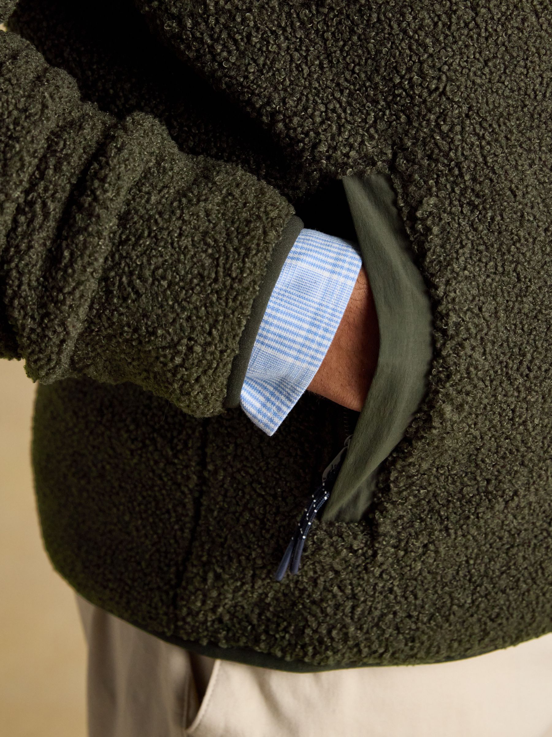 Ashford Green Borg Quarter Zip Fleece - Image 6 of 8