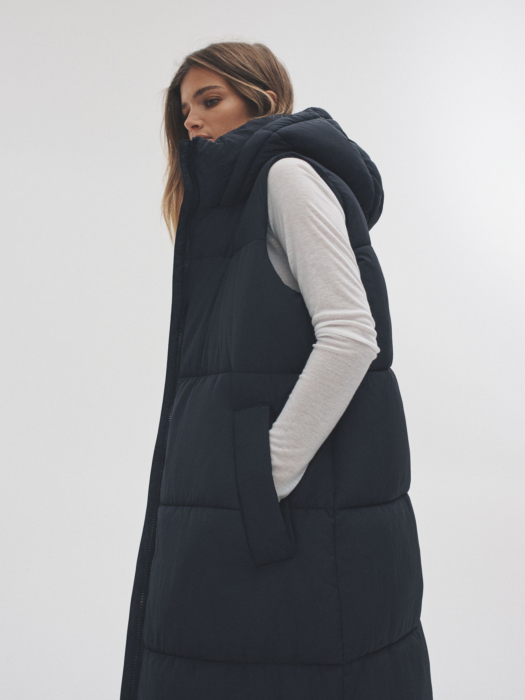 Maxi Padded Gilet Coat - Image 4 of 9