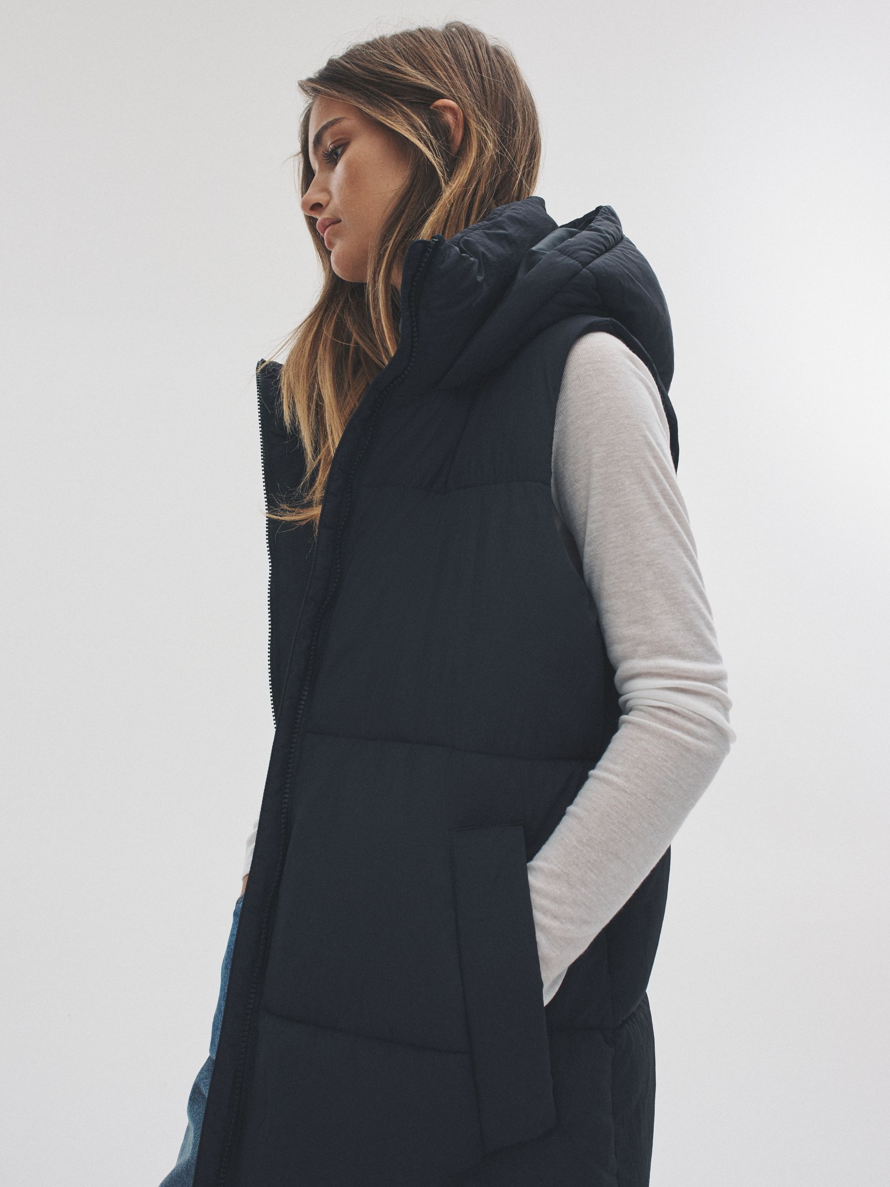 Maxi Padded Gilet Coat - Image 5 of 9