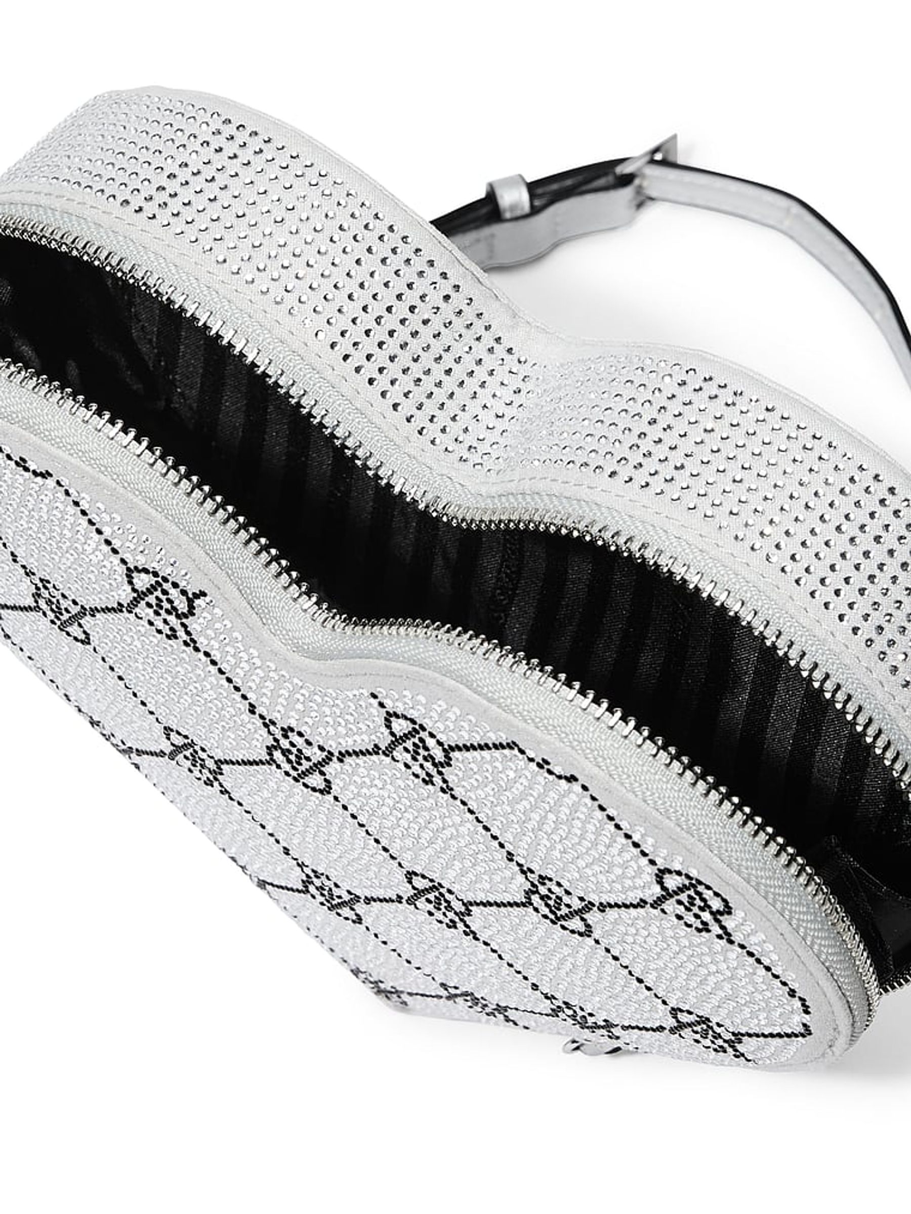 Silver Rhinestone Crossbody Bag - Image 3 of 4