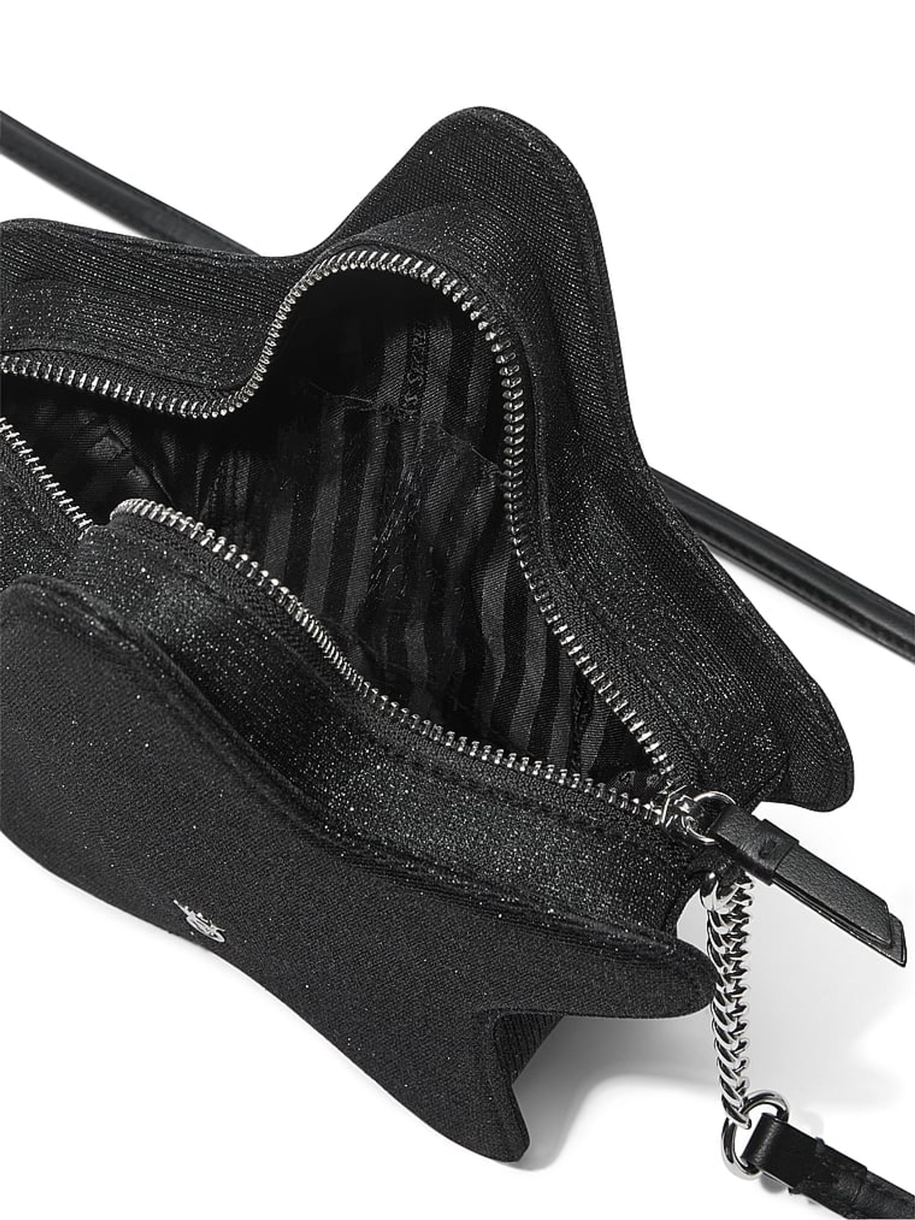 Black Sparkle Star Crossbody Bag - Image 3 of 4