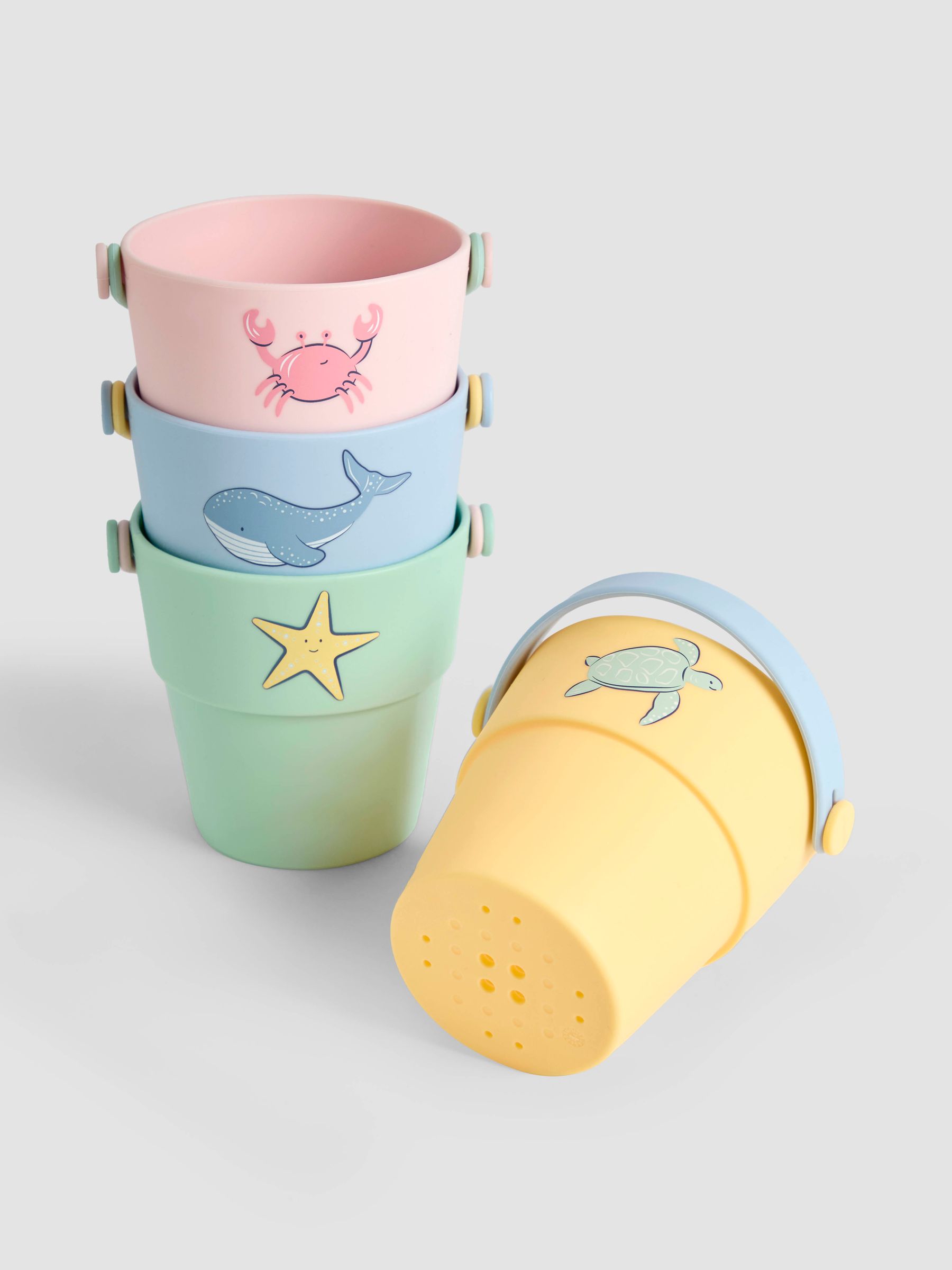 Set of 4 Silicone Bath Buckets - Image 1 of 5