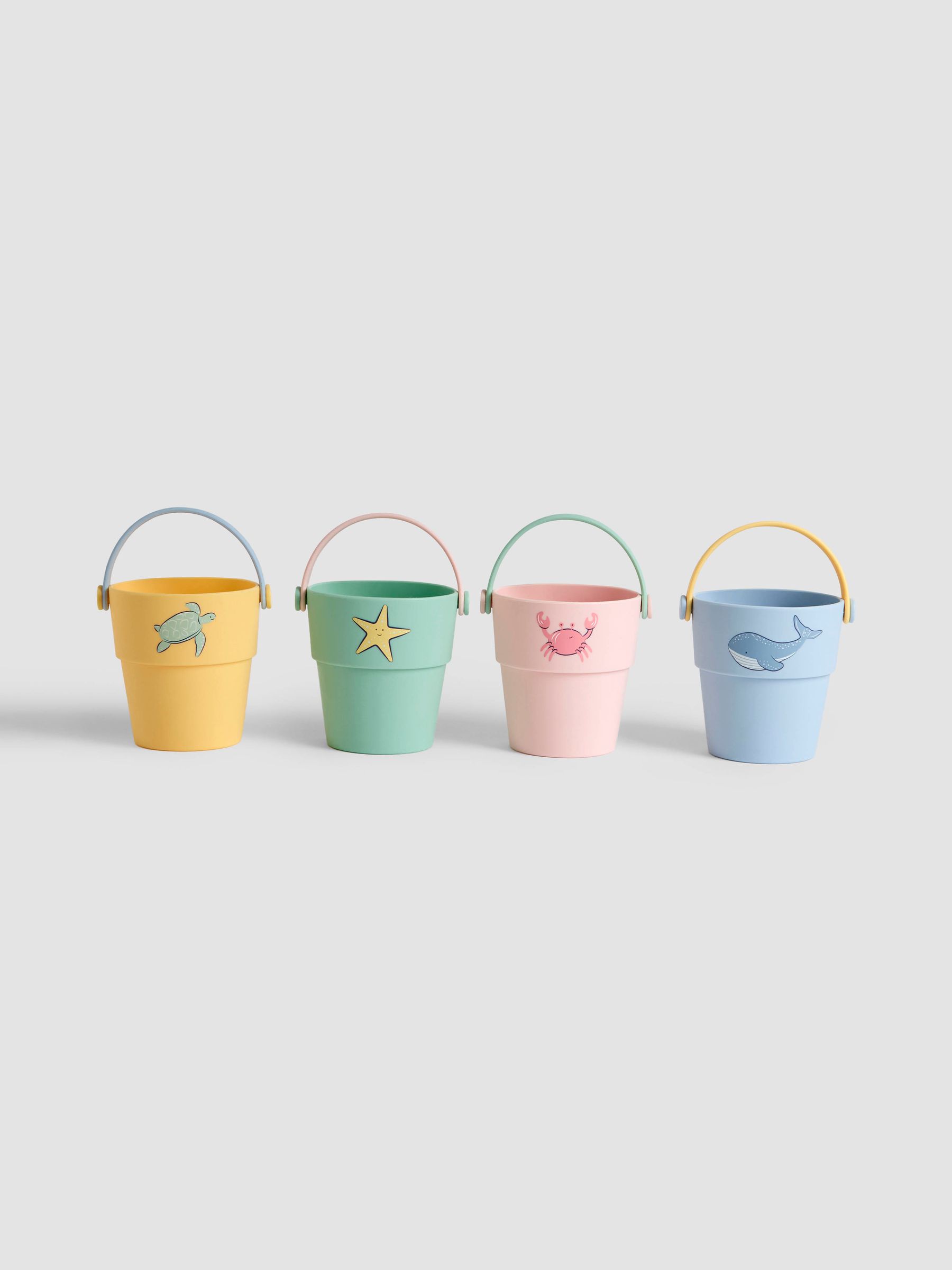 Set of 4 Silicone Bath Buckets - Image 3 of 5