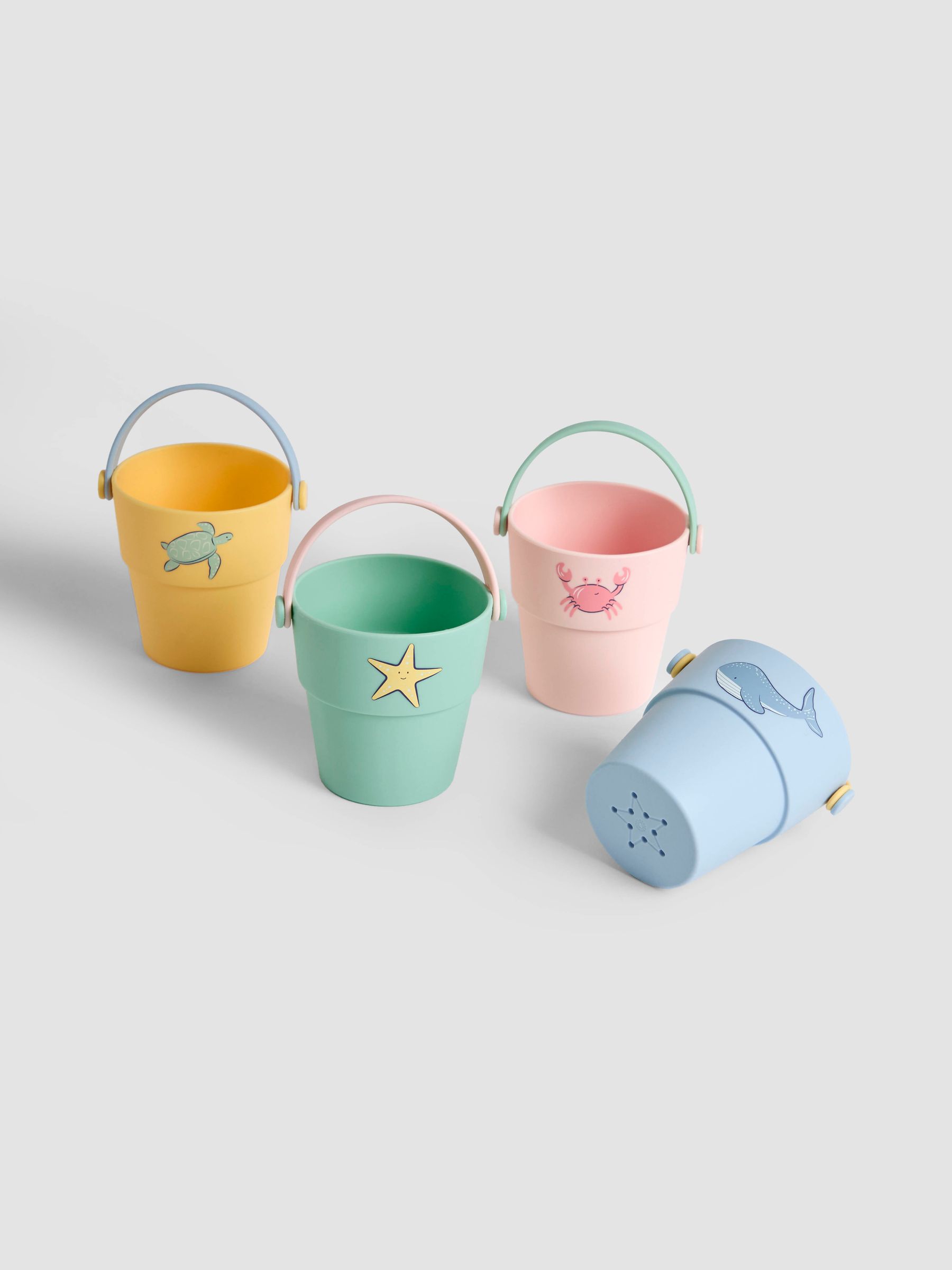 Set of 4 Silicone Bath Buckets - Image 4 of 5