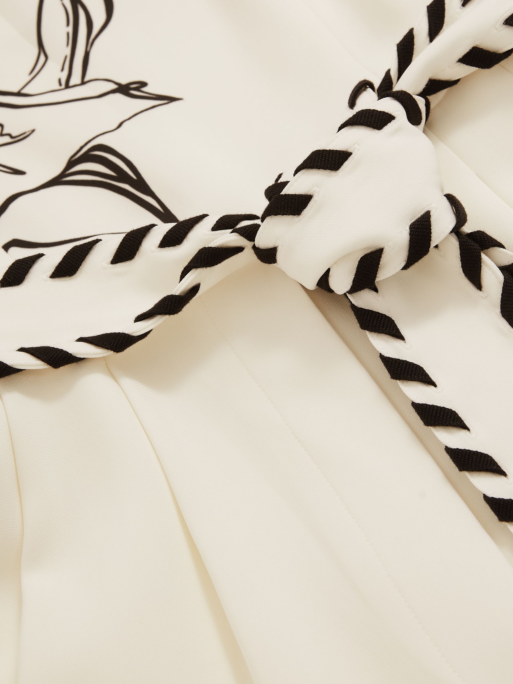 Reiss | NYBG Floral-Print Jumpsuit in Ivory/Black - Image 6 of 6