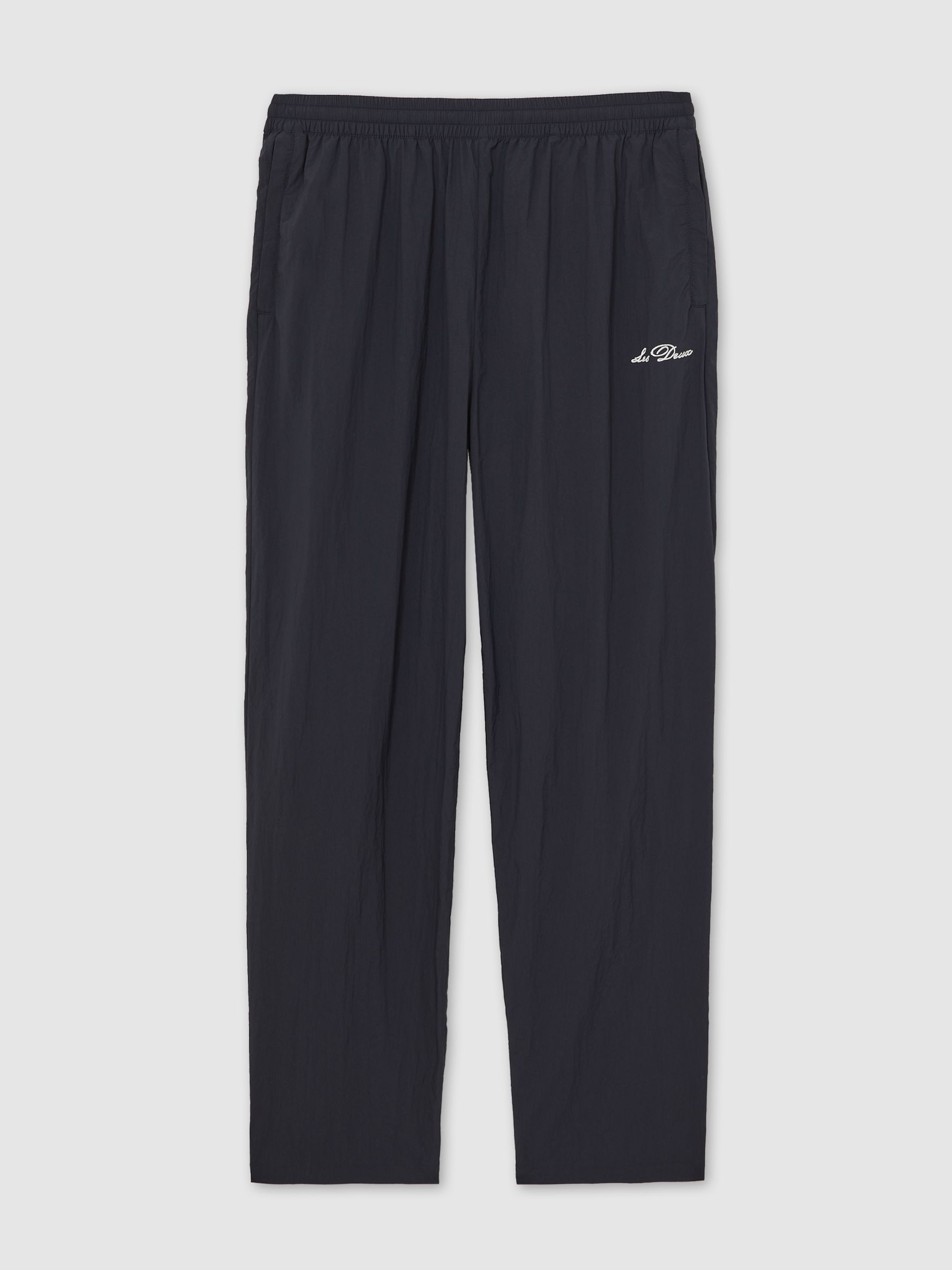 Les Deux Technical Logo Joggers in Dark Navy - Image 2 of 5