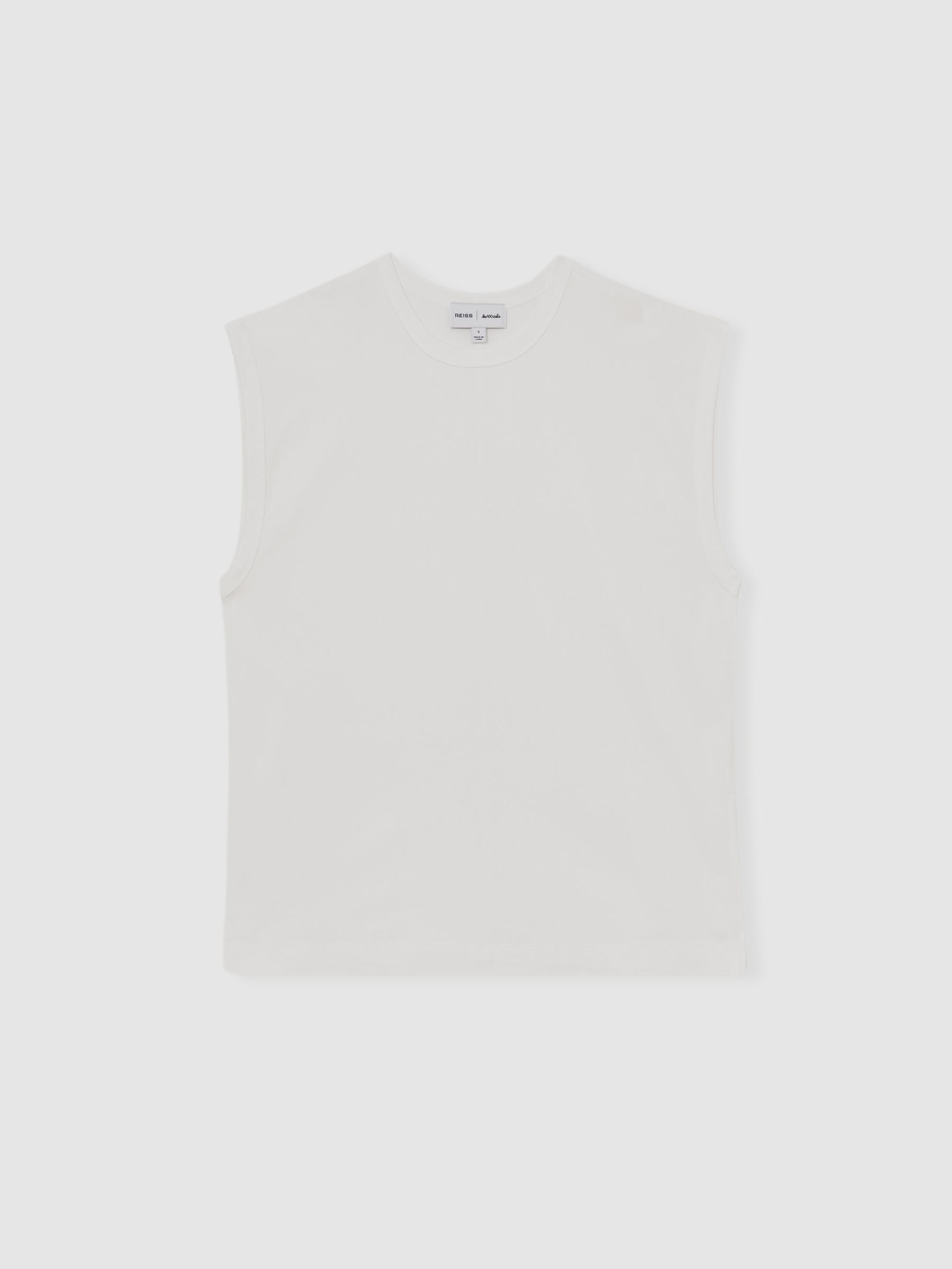 Reiss | Les 100 Ciels Oversize Vest in White - Image 2 of 6