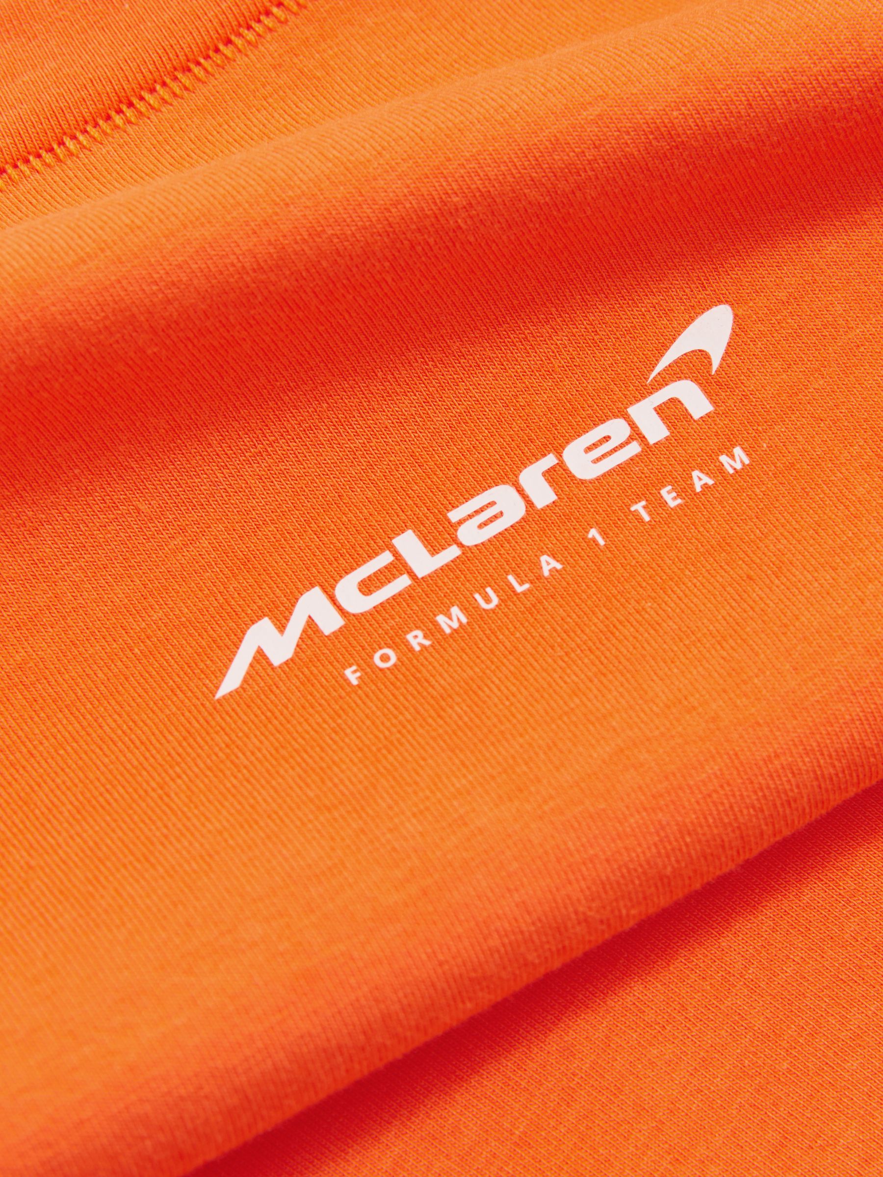 McLaren F1 Team Cropped Logo T-Shirt in Papaya Orange - Image 6 of 6