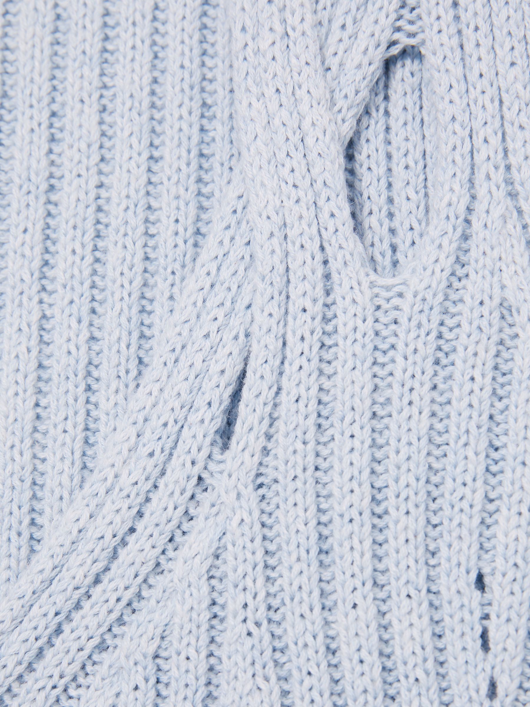 Twist Strap Knit Vest in Blue - Image 5 of 5