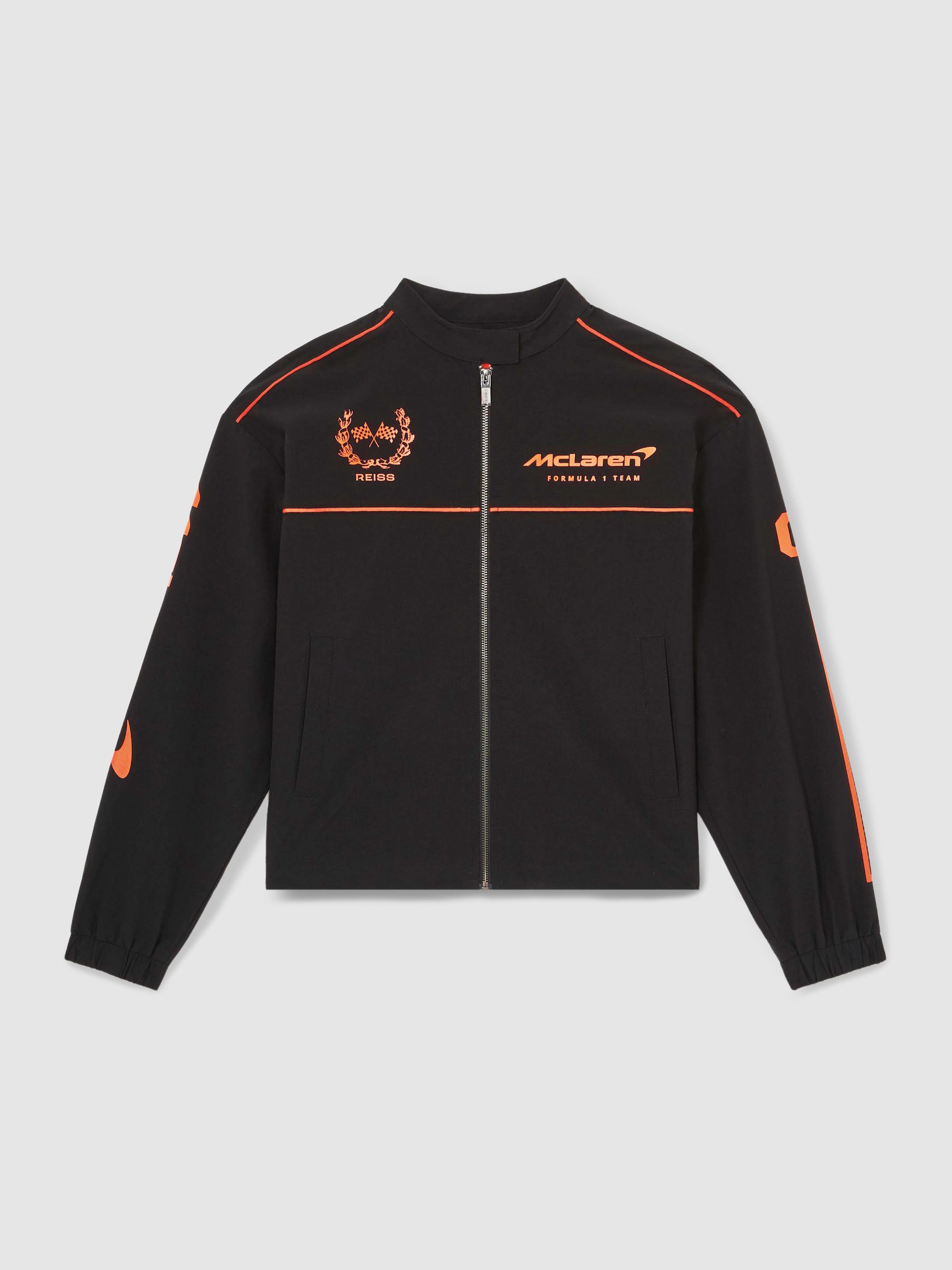 McLaren F1 Team Technical Logo Jacket in Black - Image 2 of 8