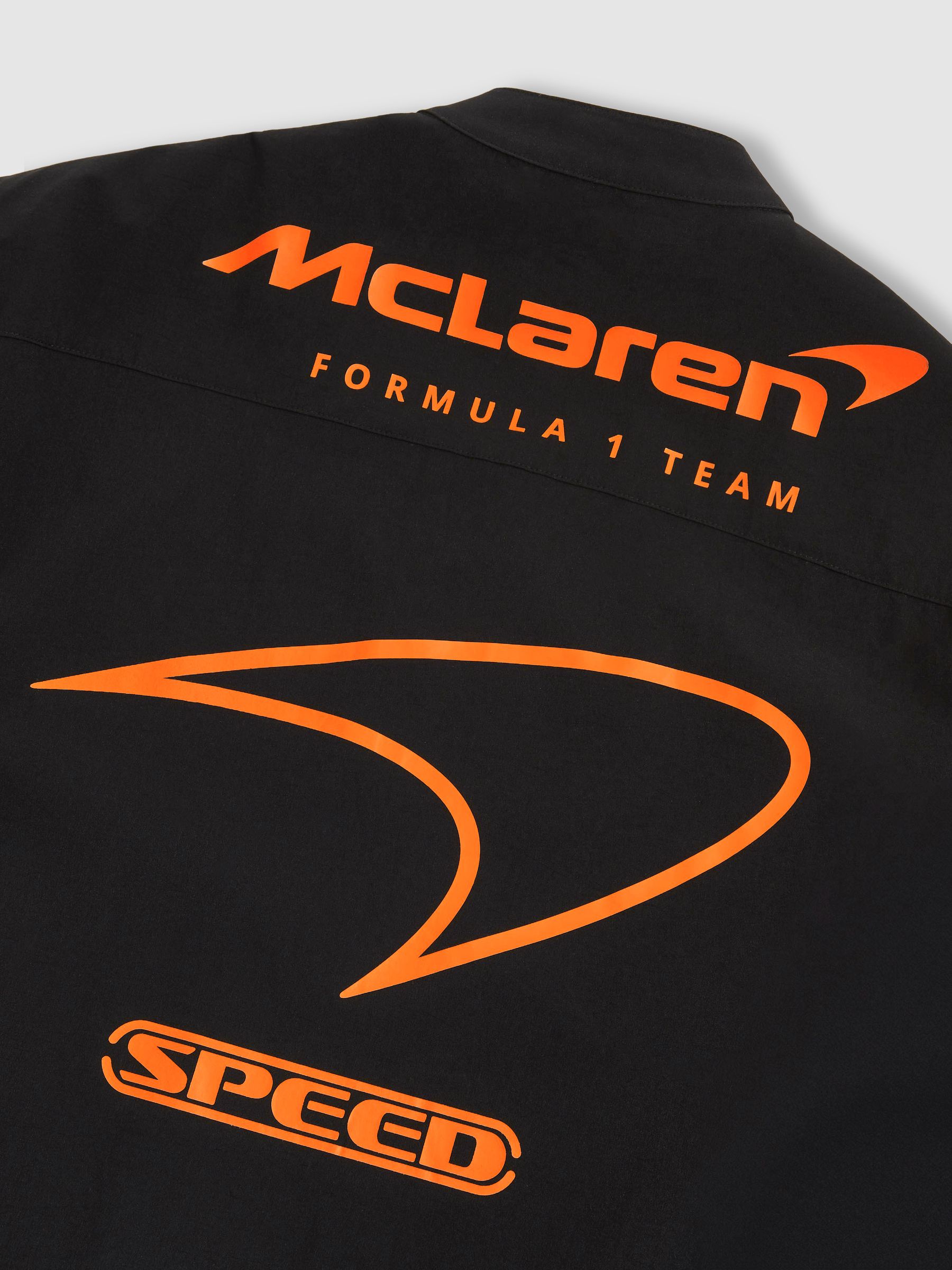 Reiss McLaren F1 Team Technical Logo Jacket in Black | REISS