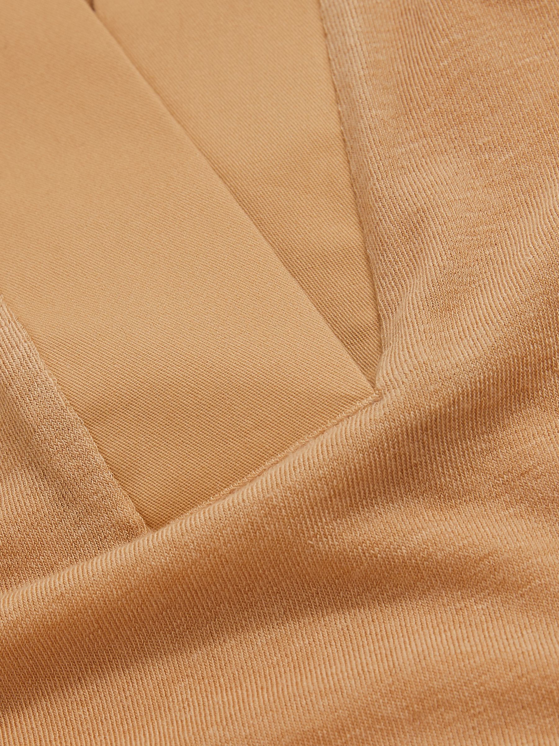 Reiss | Les 100 Ciels Polo Shirt With Cashmere in Tan - Image 6 of 6