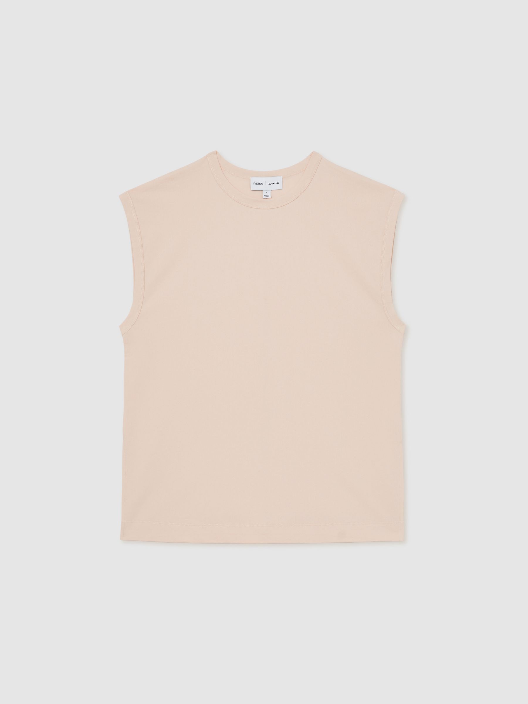 Reiss | Les 100 Ciels Oversize Vest in Peach - Image 2 of 5