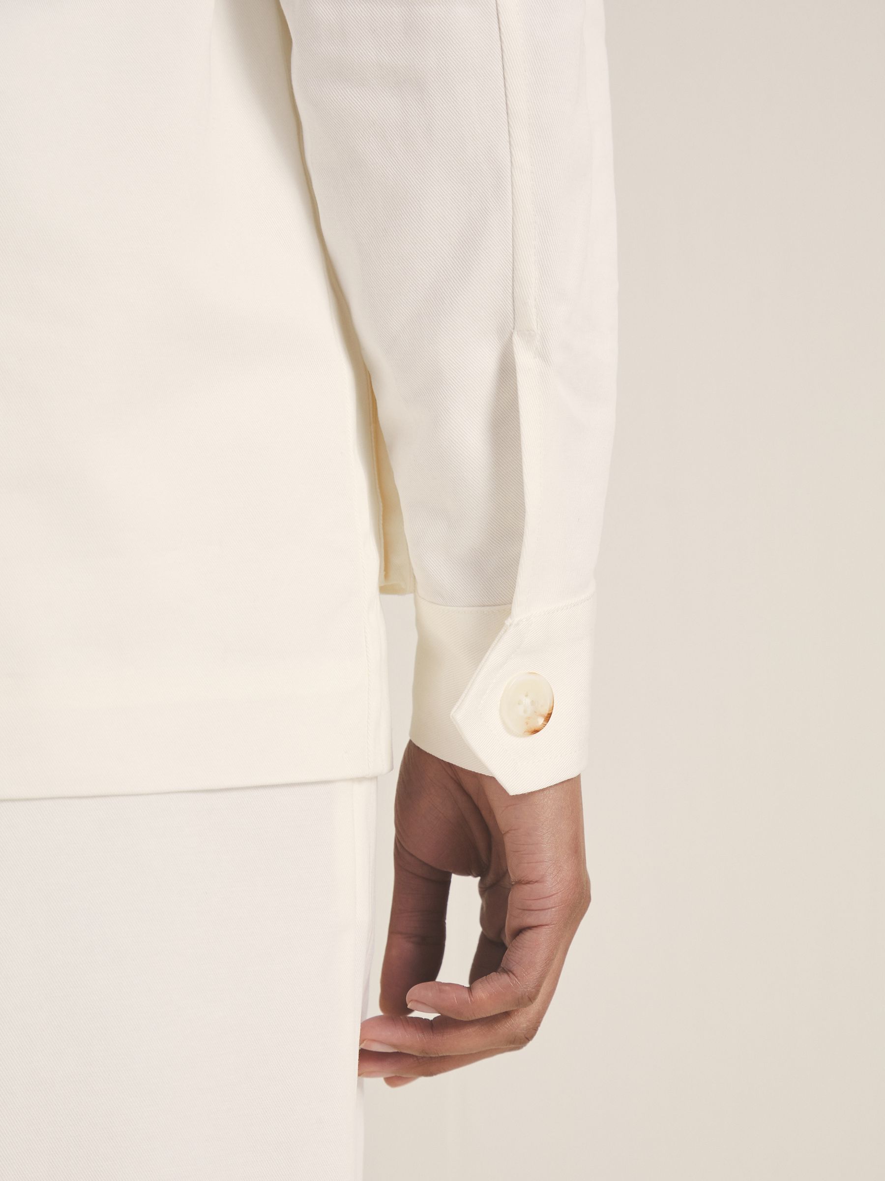 Reiss | Les 100 Ciels Utility Jacket in White - Image 5 of 7