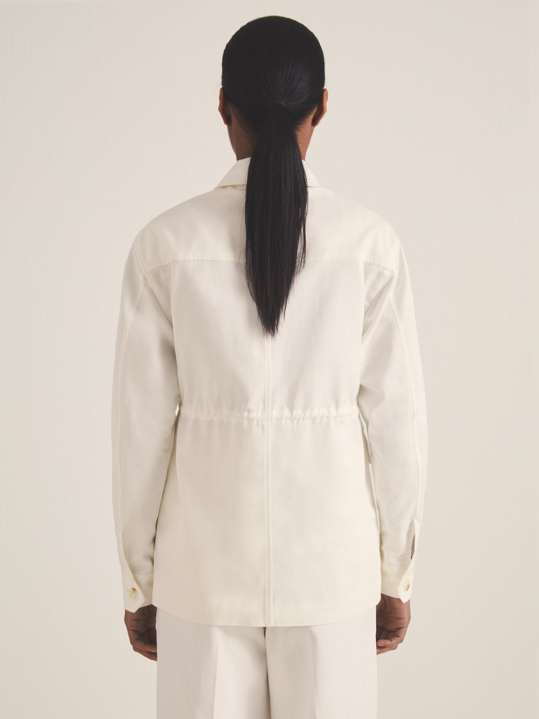 Reiss | Les 100 Ciels Utility Jacket in White - Image 6 of 7