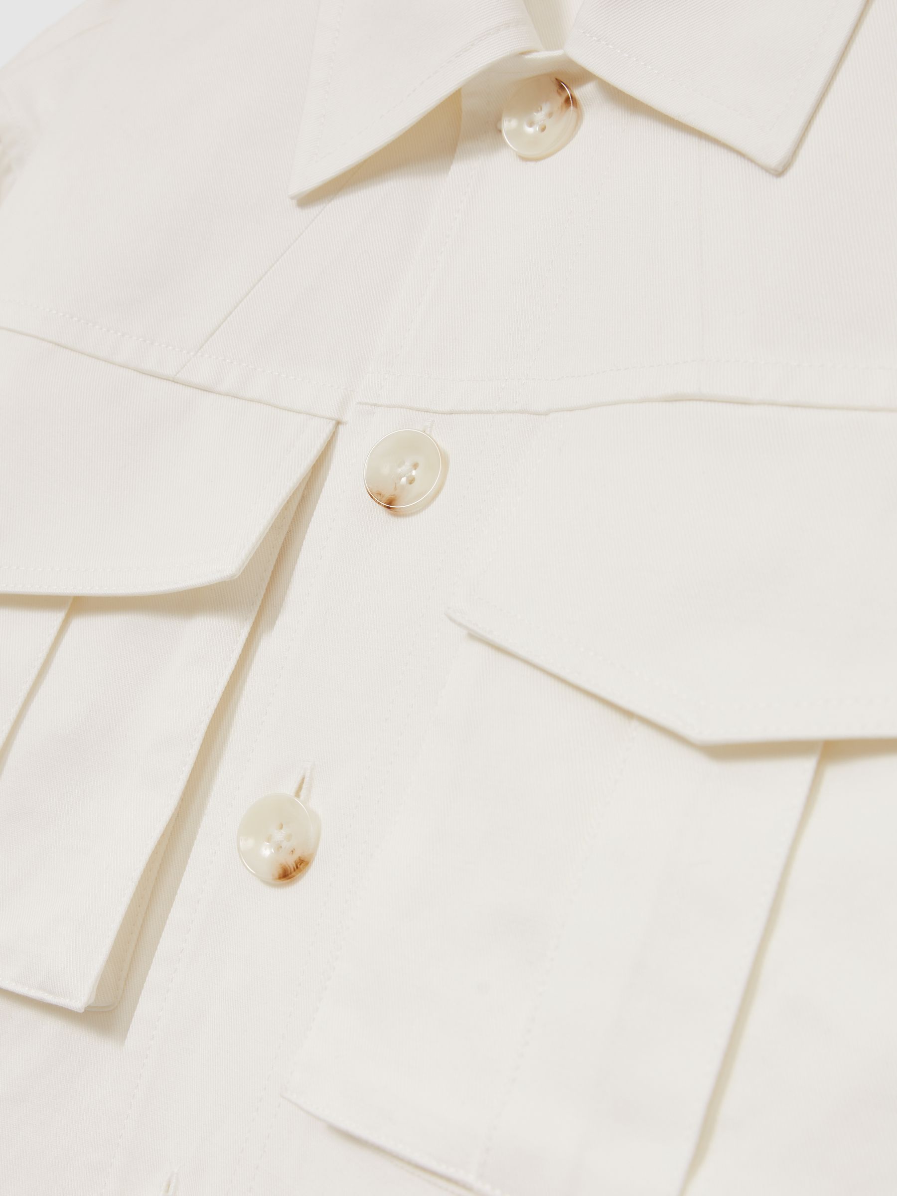 Reiss | Les 100 Ciels Utility Jacket in White - Image 7 of 7