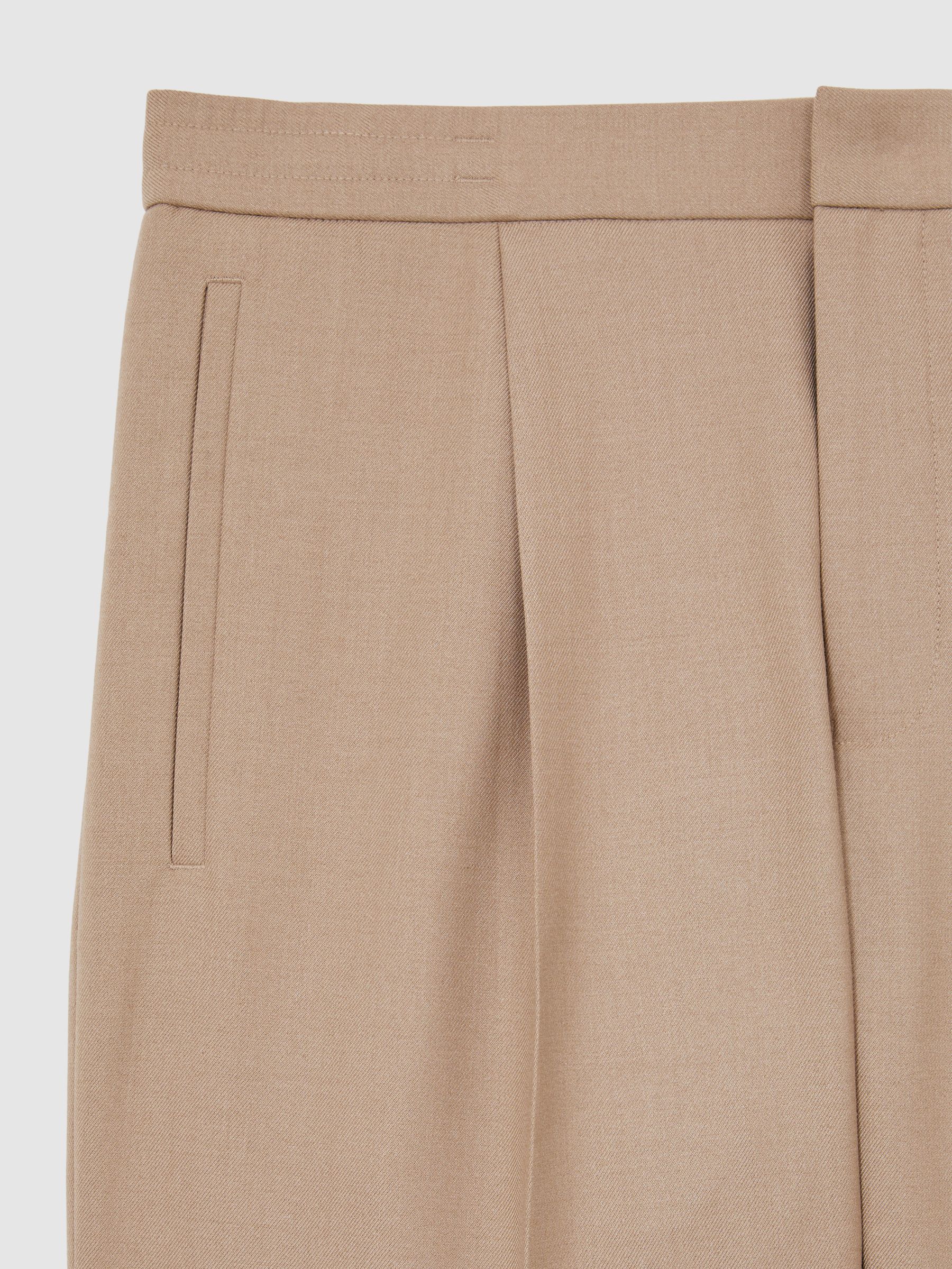 Relaxed Drawstring Shorts in Soft Camel - Image 6 of 6