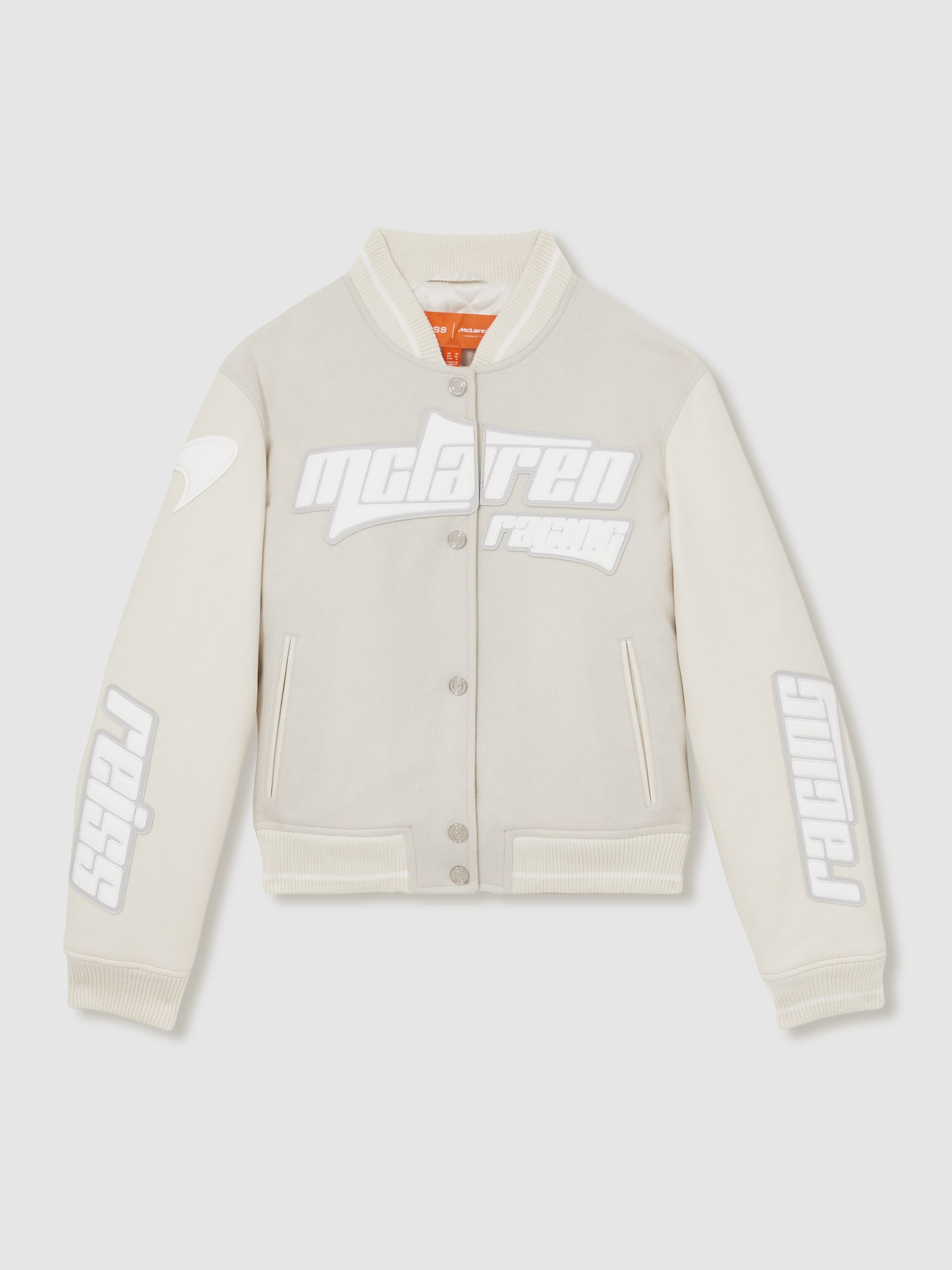 McLaren F1 Team Bomber Jacket in Off White - Image 2 of 7