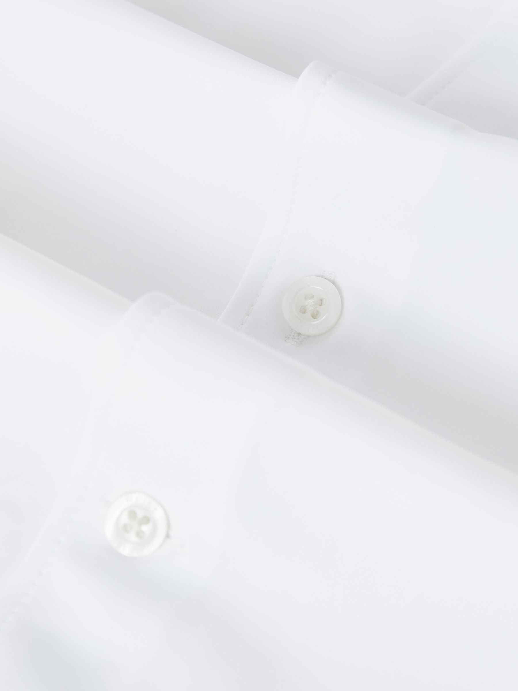 Long-Sleeve Slim-Fit Travel Shirt in White - image 2