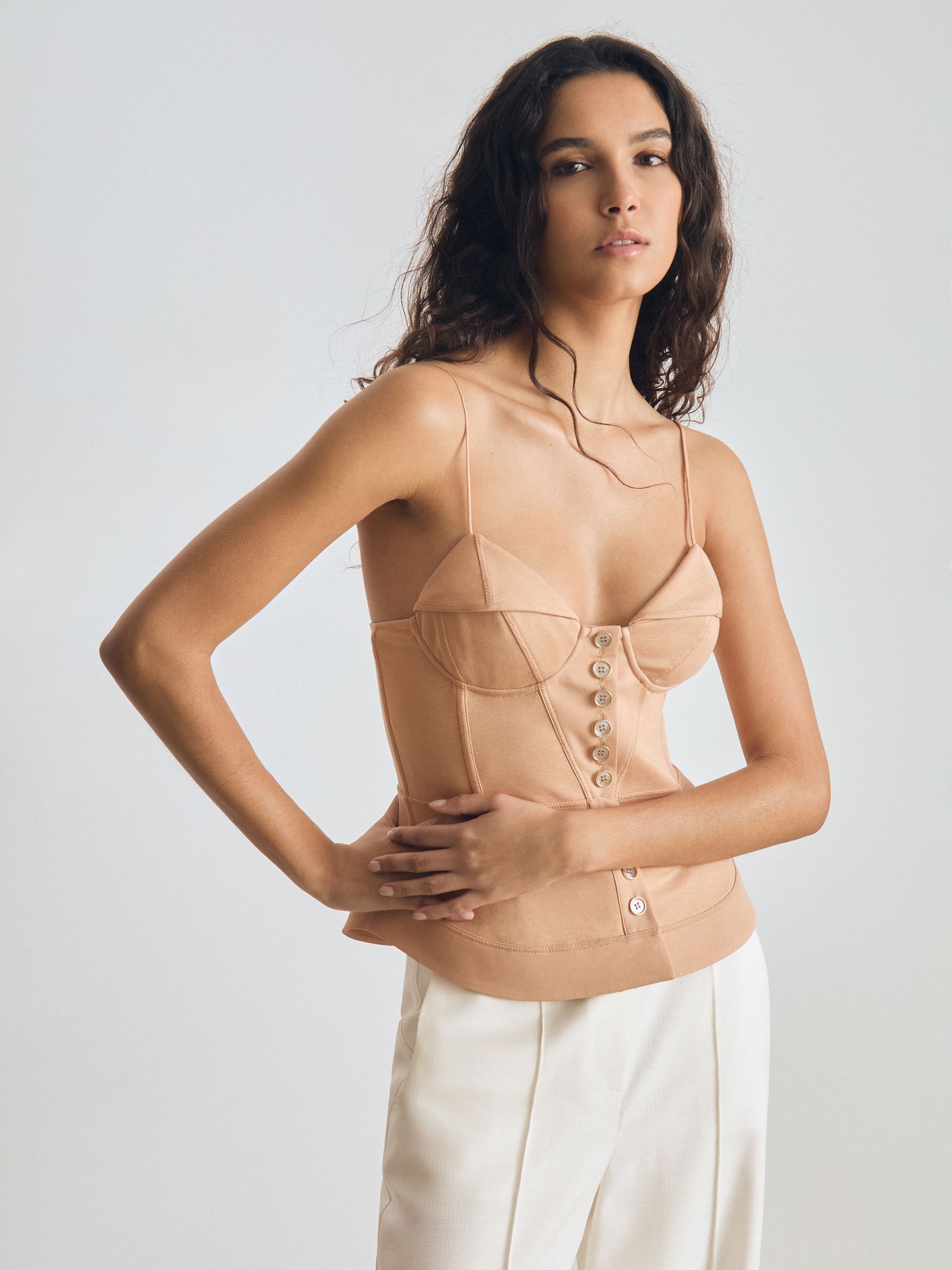 Atelier Corset Top in Neutral - Image 1 of 8