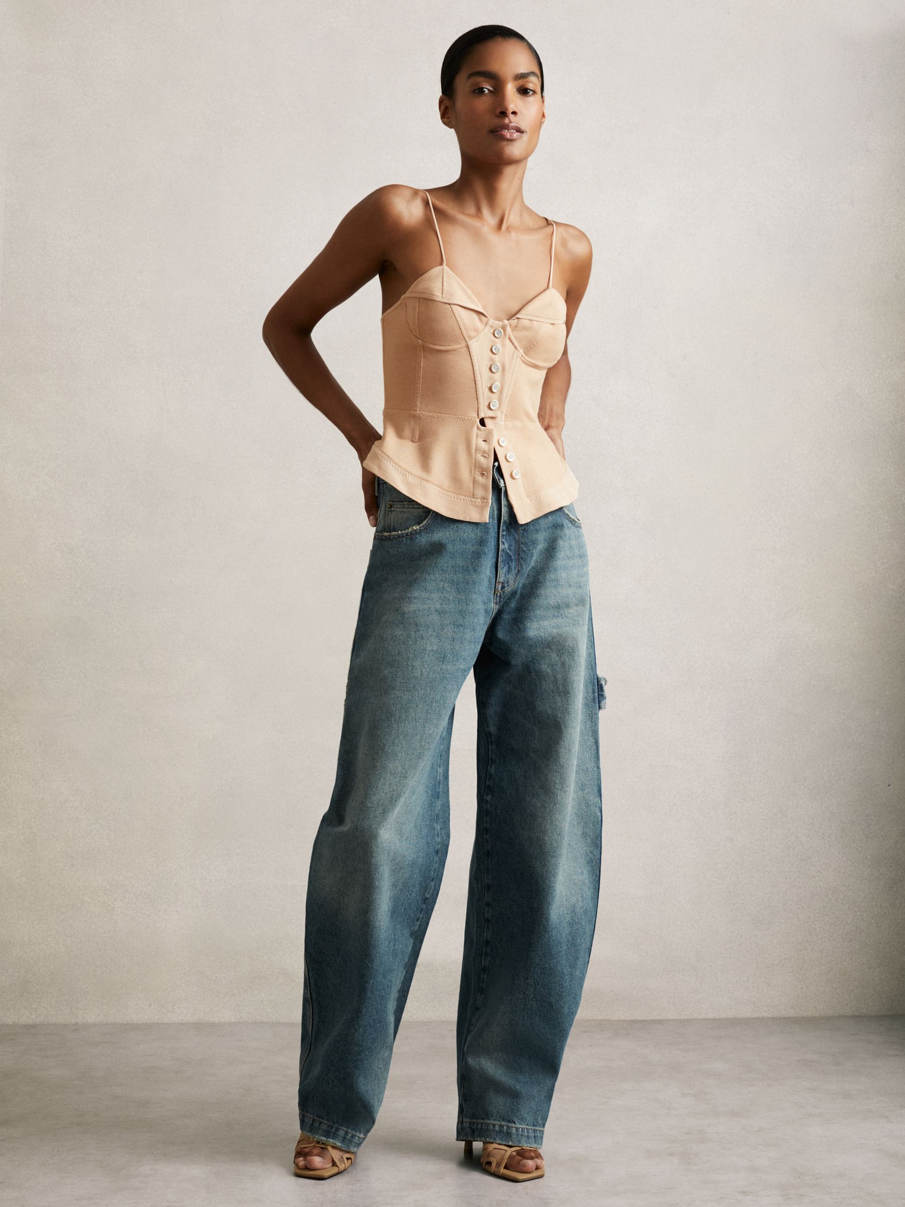 Atelier Corset Top in Neutral - Image 3 of 8