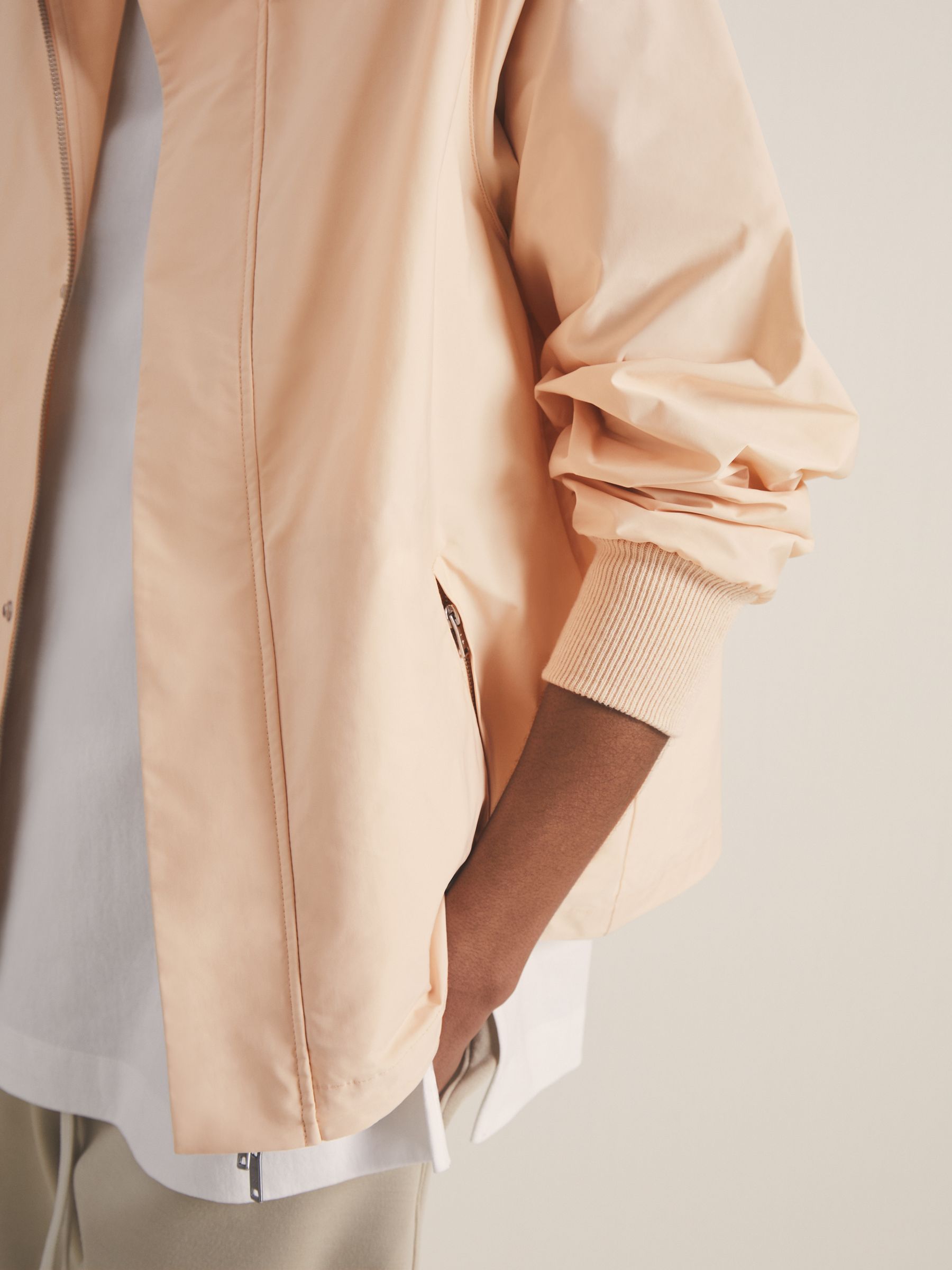 Reiss | Les 100 Ciels Technical Jacket in Neutral - Image 5 of 8