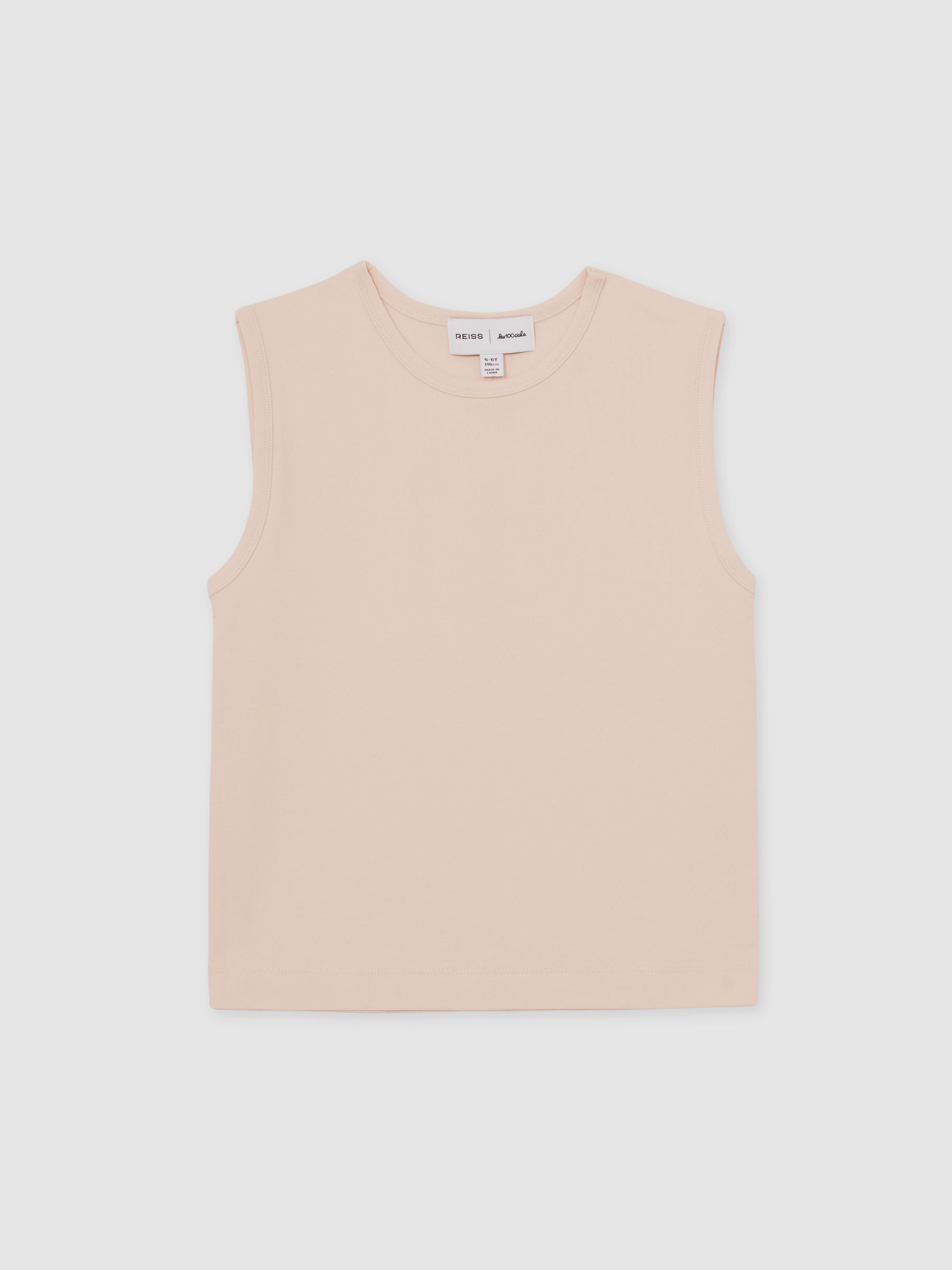 4-9 yrs Reiss | Les 100 Ciels Oversize T-Shirt in Peach - Image 2 of 6