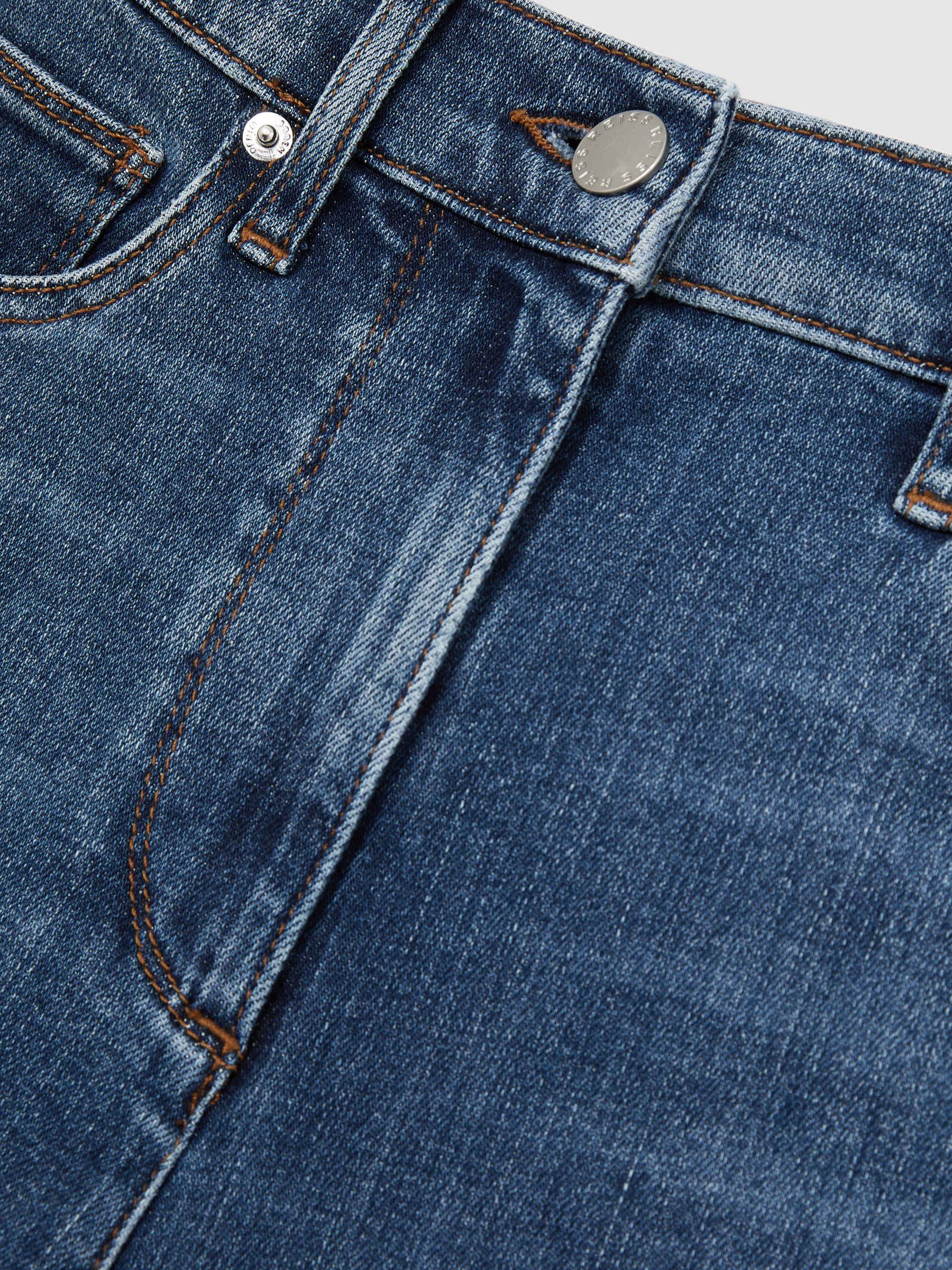 Stretch-Cotton Wide-Leg Jeans in Mid Blue - Image 7 of 7