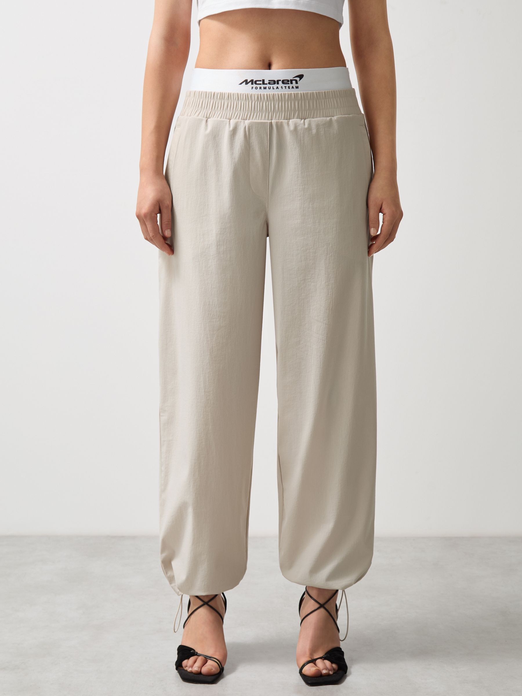 McLaren F1 Team Boxer-Waist Trousers in Stone - image 4
