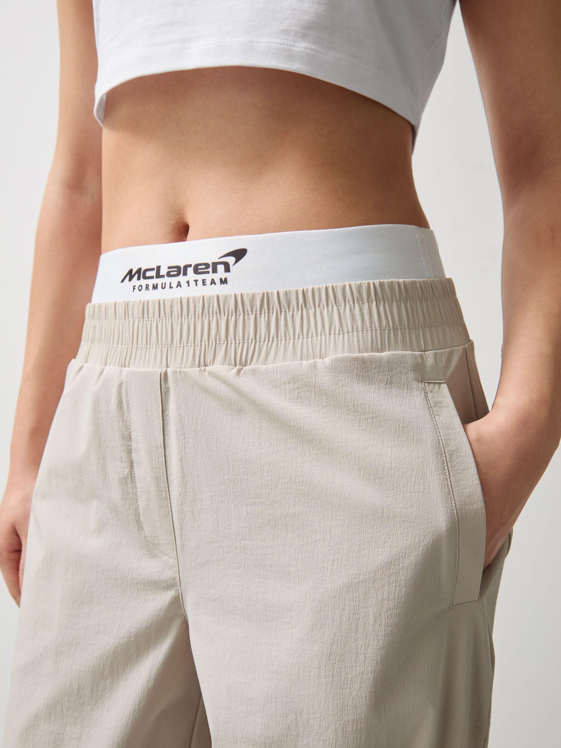 McLaren F1 Team Boxer-Waist Trousers in Stone - image 5