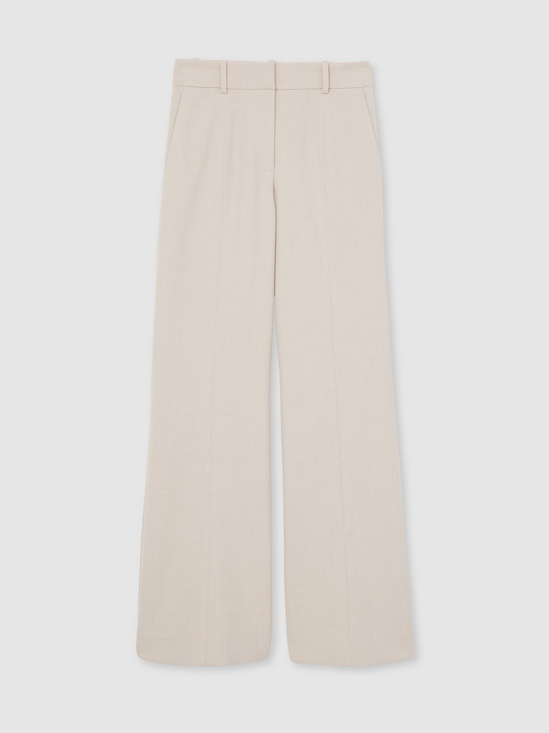 Flared Tailored Trousers in Neutral - Image 2 of 6
