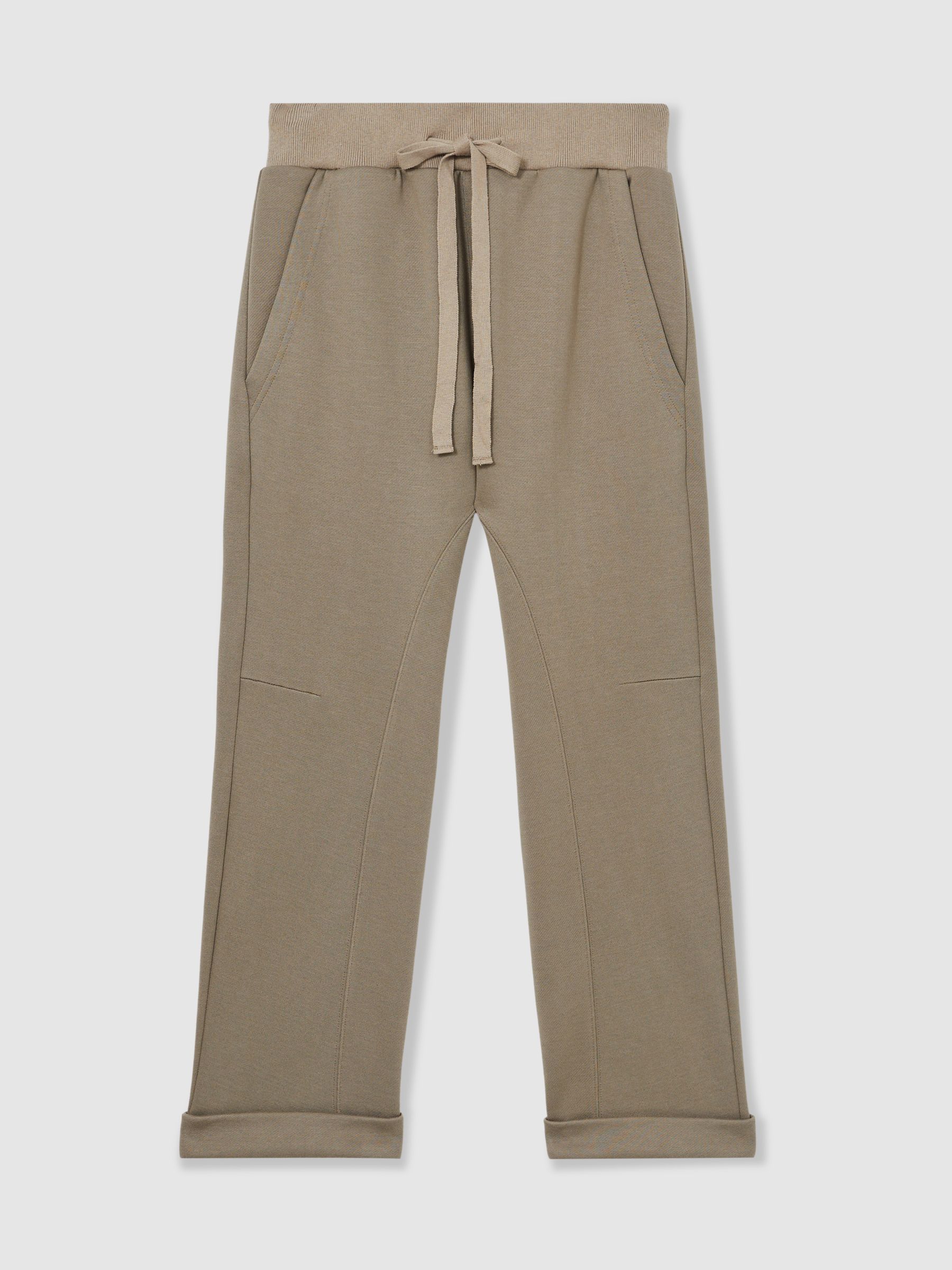 Reiss | Les 100 Ciels Jersey Joggers in Sage Green - Image 2 of 6