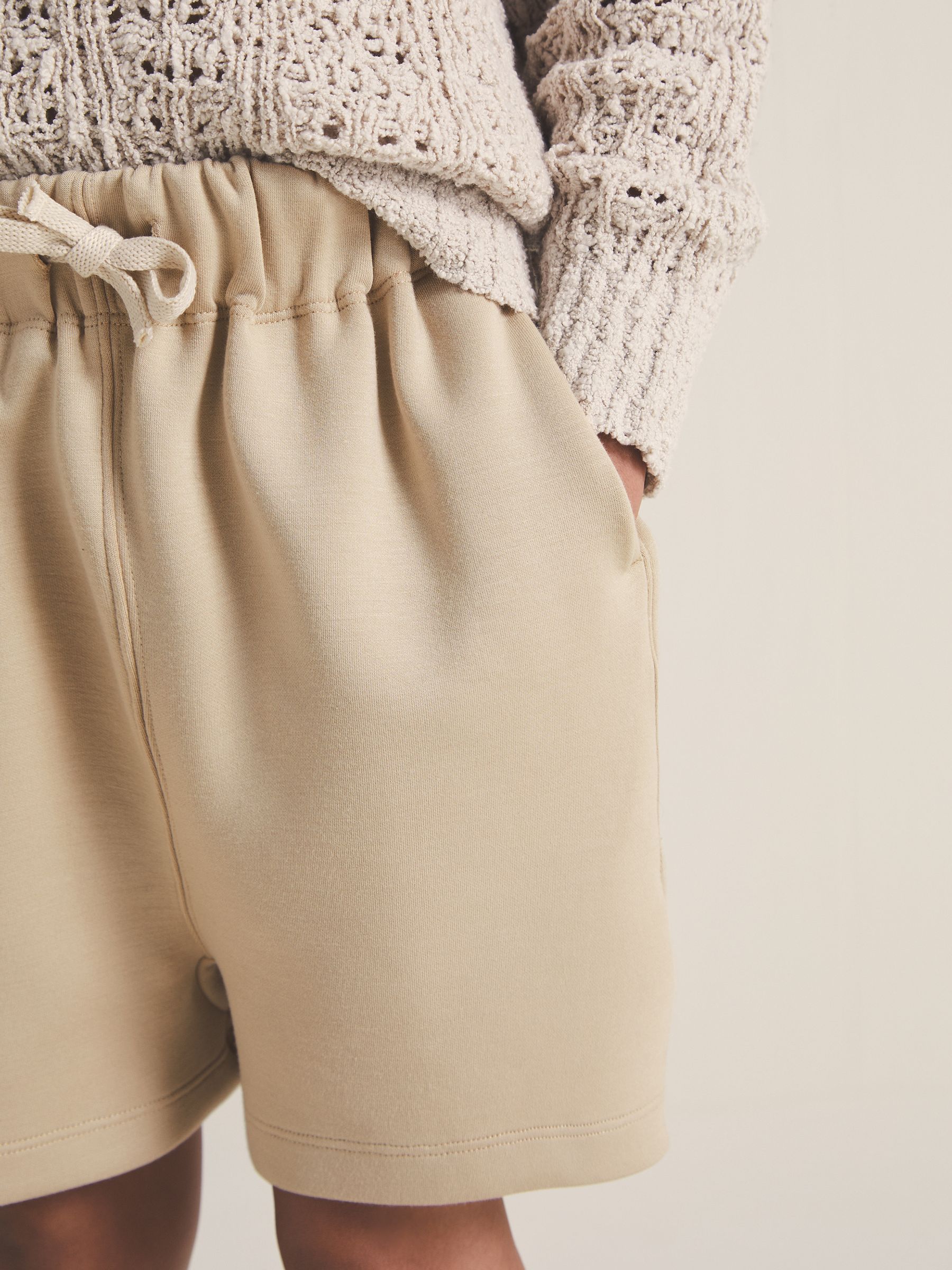 9-13 yrs | Les 100 Ciels Jersey Shorts in Sage - Image 4 of 6