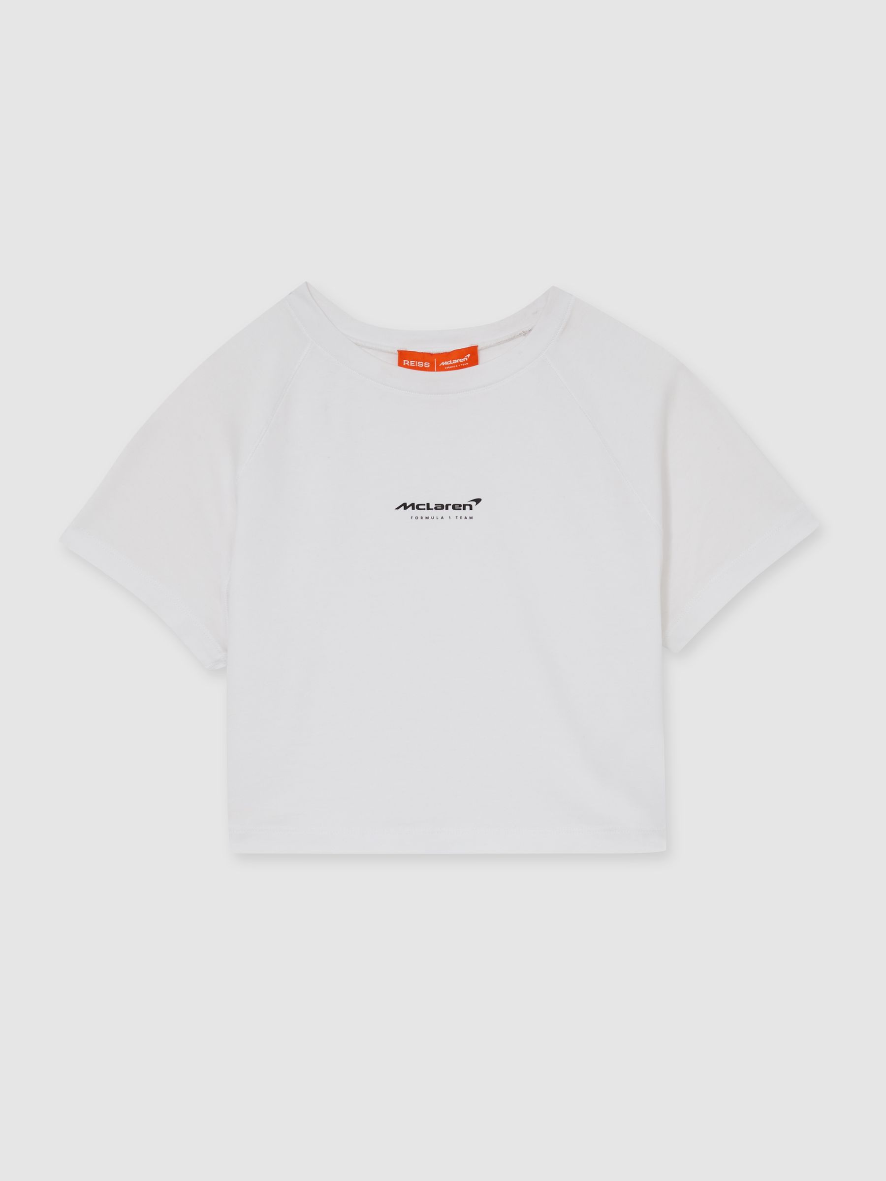 McLaren F1 Team Cropped Logo T-Shirt in White - Image 2 of 6