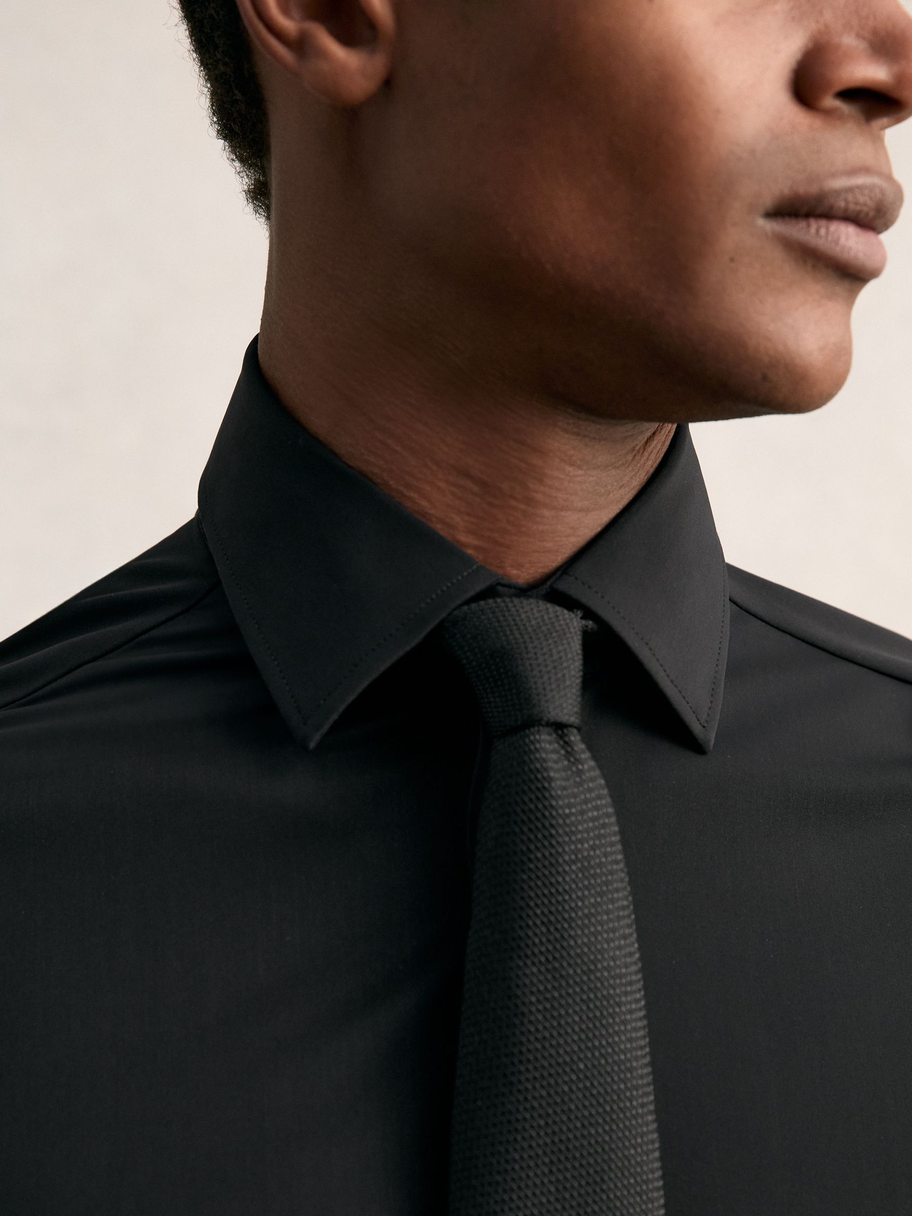 Long-Sleeve Travel Shirt in Black - Image 7 of 10