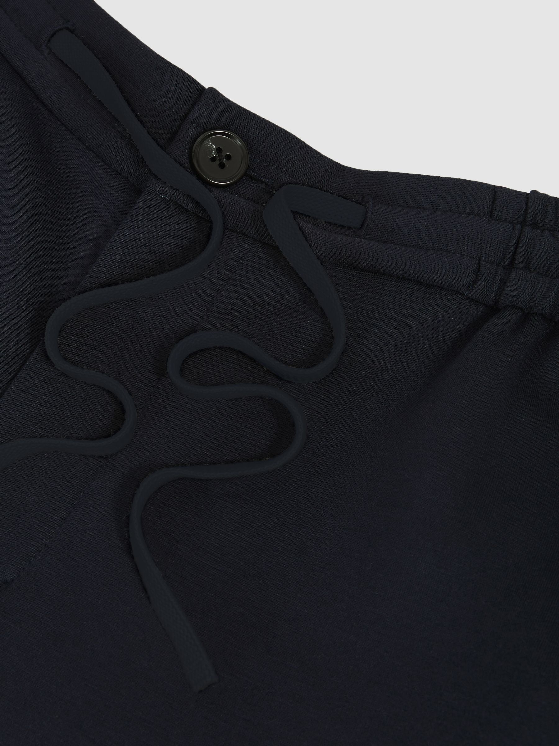 Reiss | Les 100 Ciels Wide-Leg Joggers in Navy - Image 6 of 6