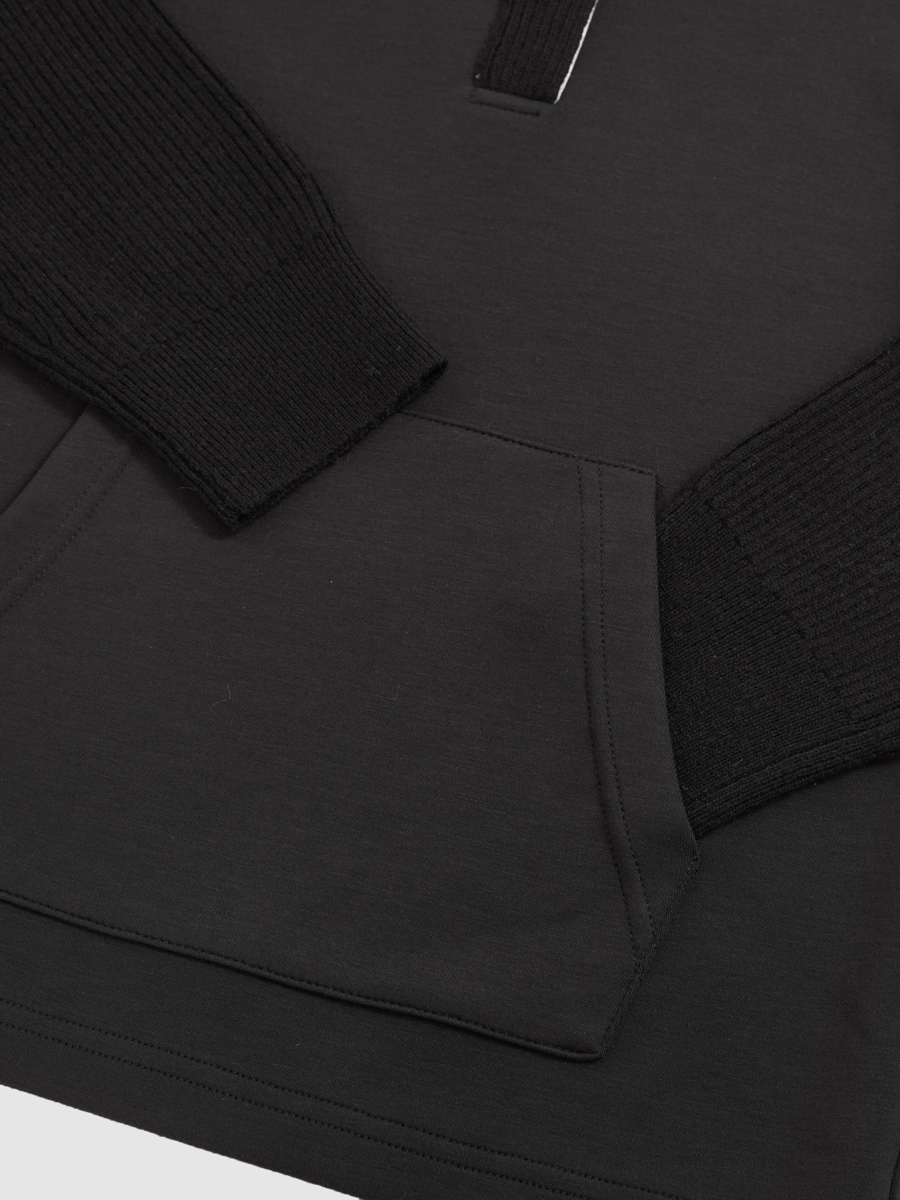 13-14 yrs Reiss | Les 100 Ciels Polo Sweatshirt in Black - Image 6 of 6