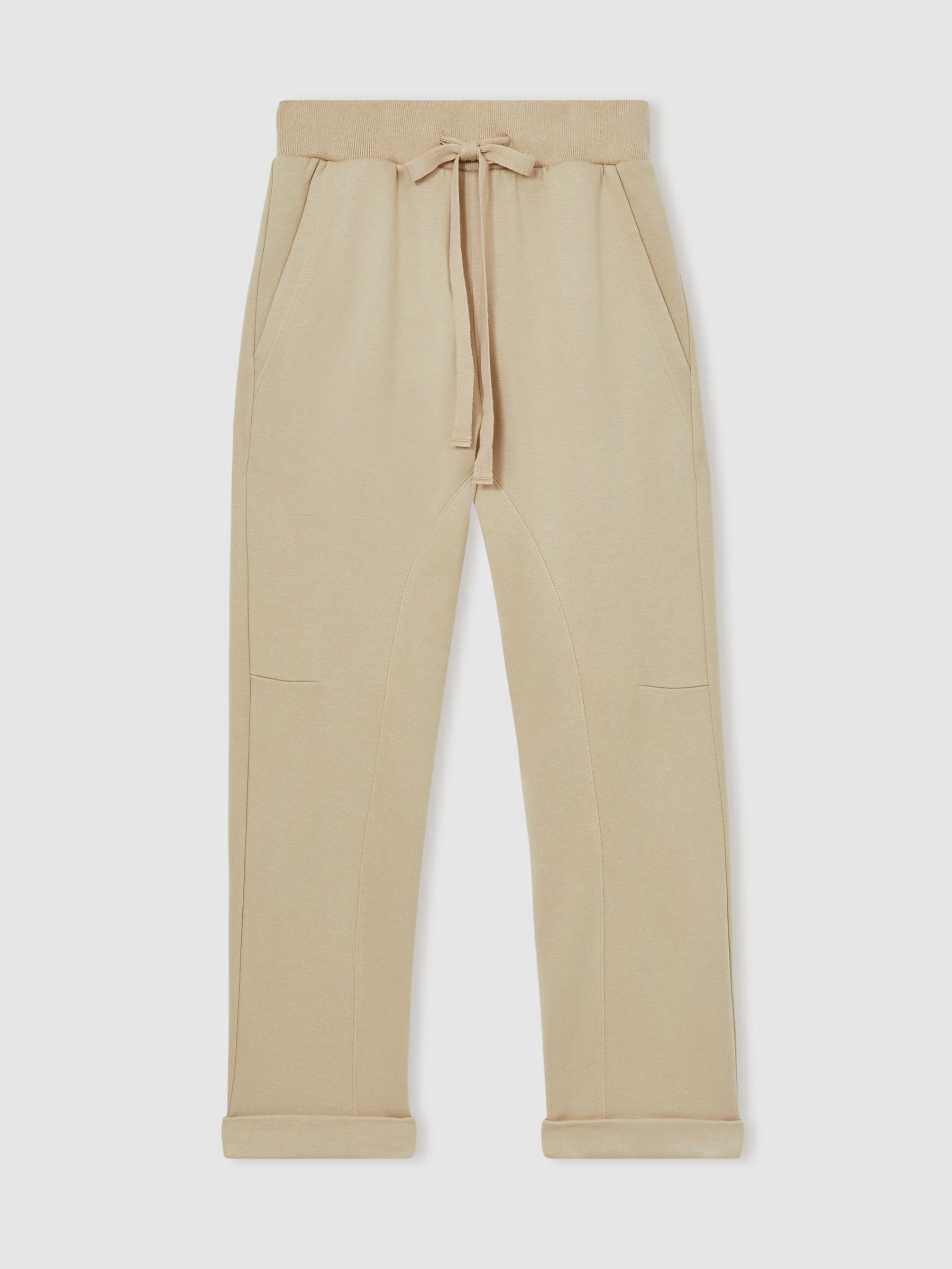 Reiss | Les 100 Ciels Jersey Joggers in Mink - Image 2 of 6