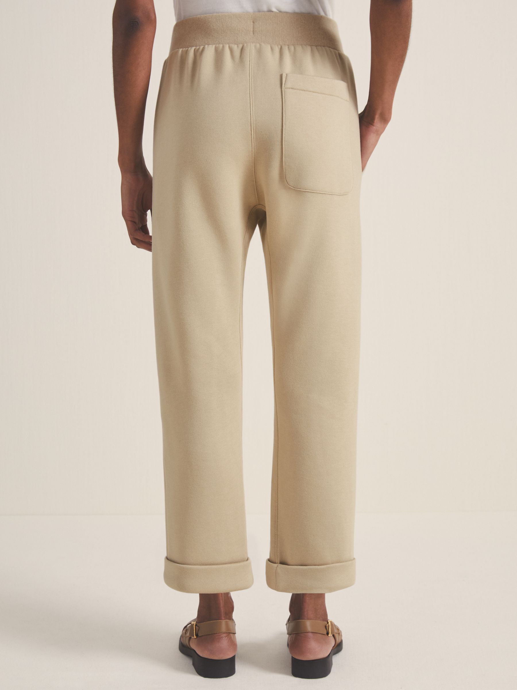 Reiss | Les 100 Ciels Jersey Joggers in Mink - Image 5 of 6