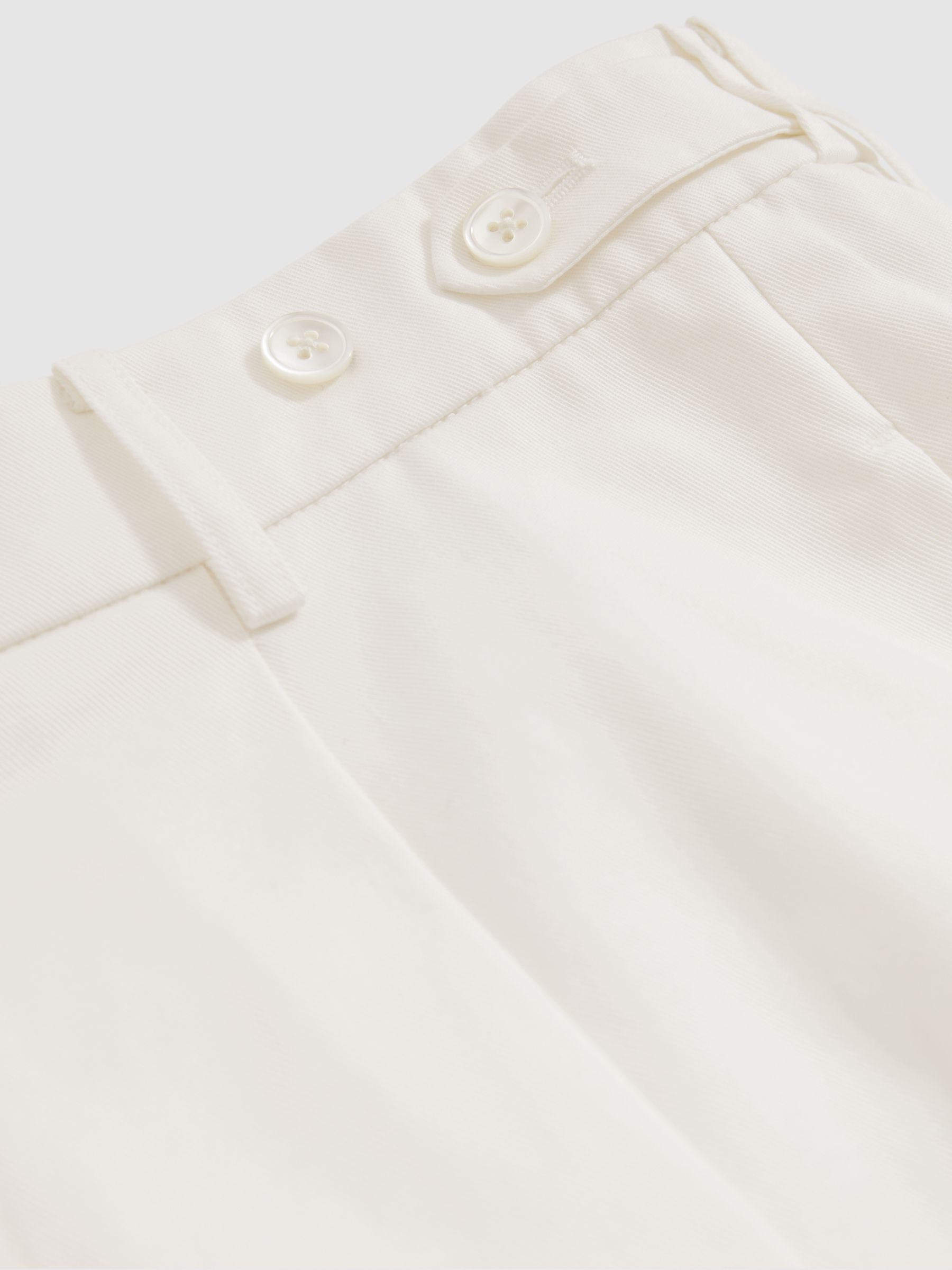 Reiss | Les 100 Ciels Wide Leg Trousers in White - Image 6 of 6
