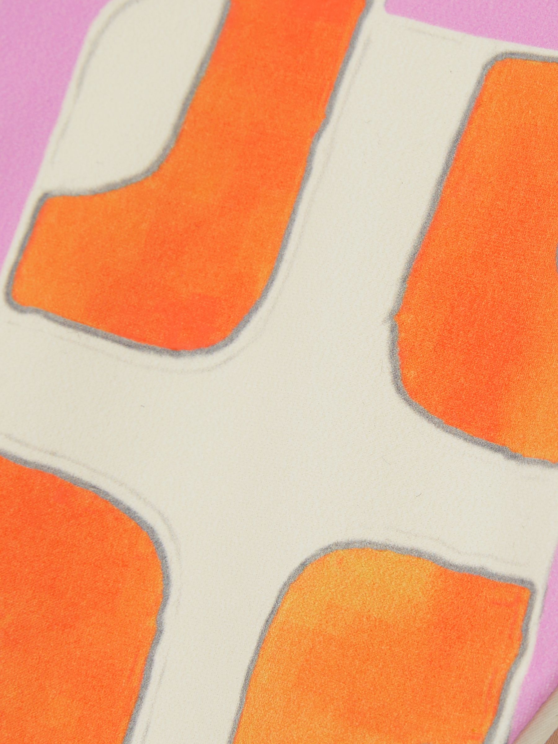 Chain-Print Bikini Bottoms in Orange - Image 5 of 5