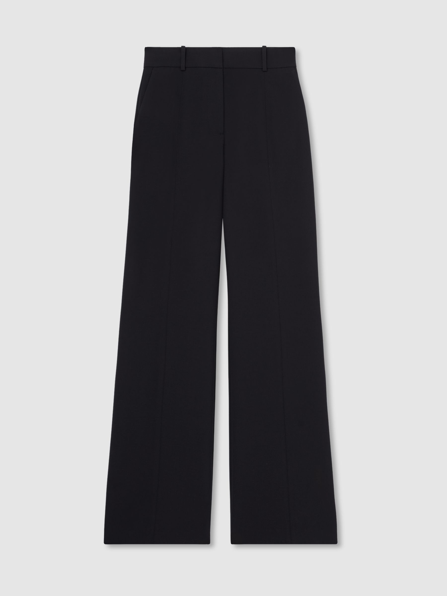 Petite Flared Tailored Trousers in Navy - Image 2 of 7